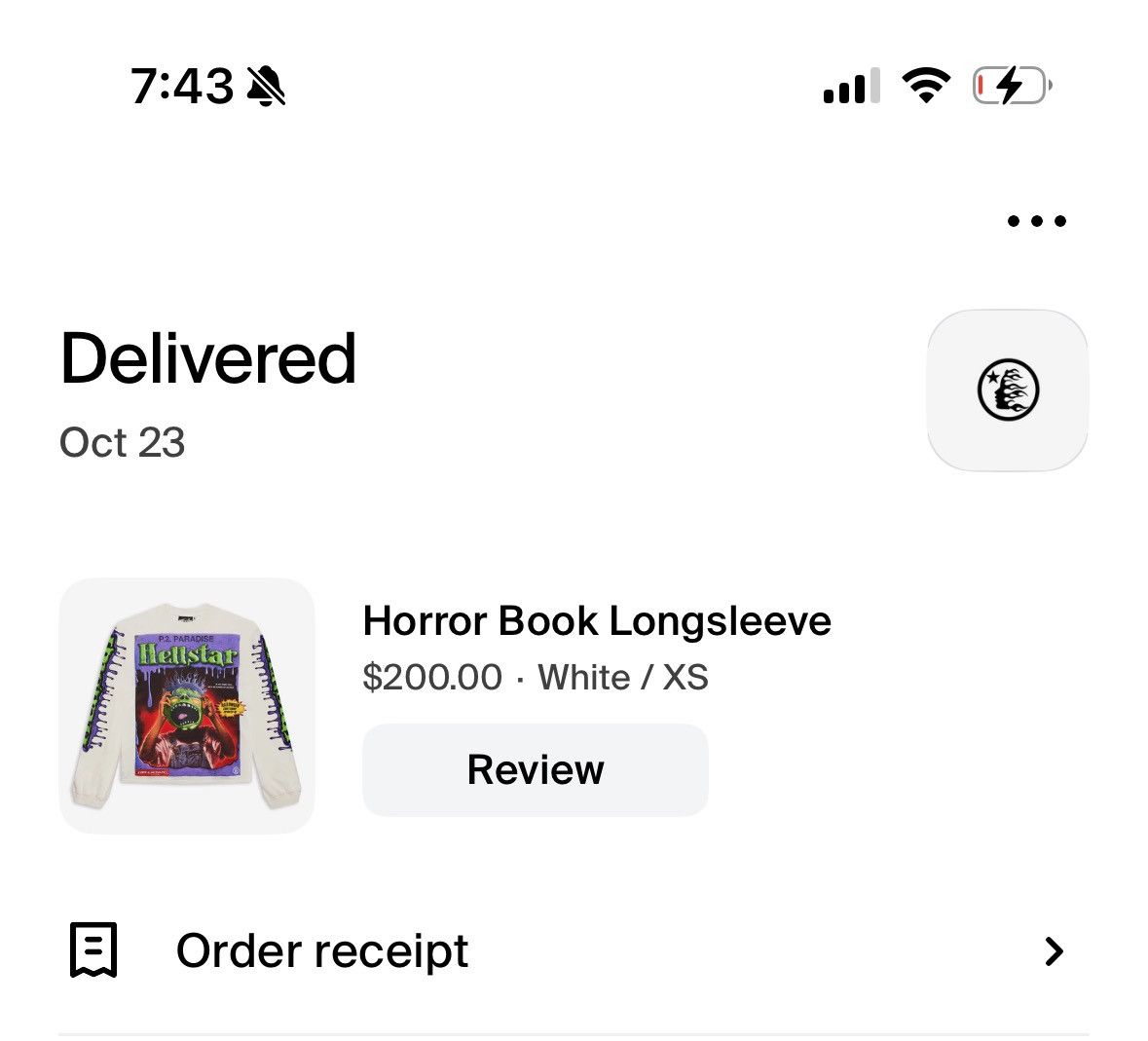 HELLSTAR Hellstar goosebumps long sleeve Size US XS / EU 42 / 0 - 6 Thumbnail