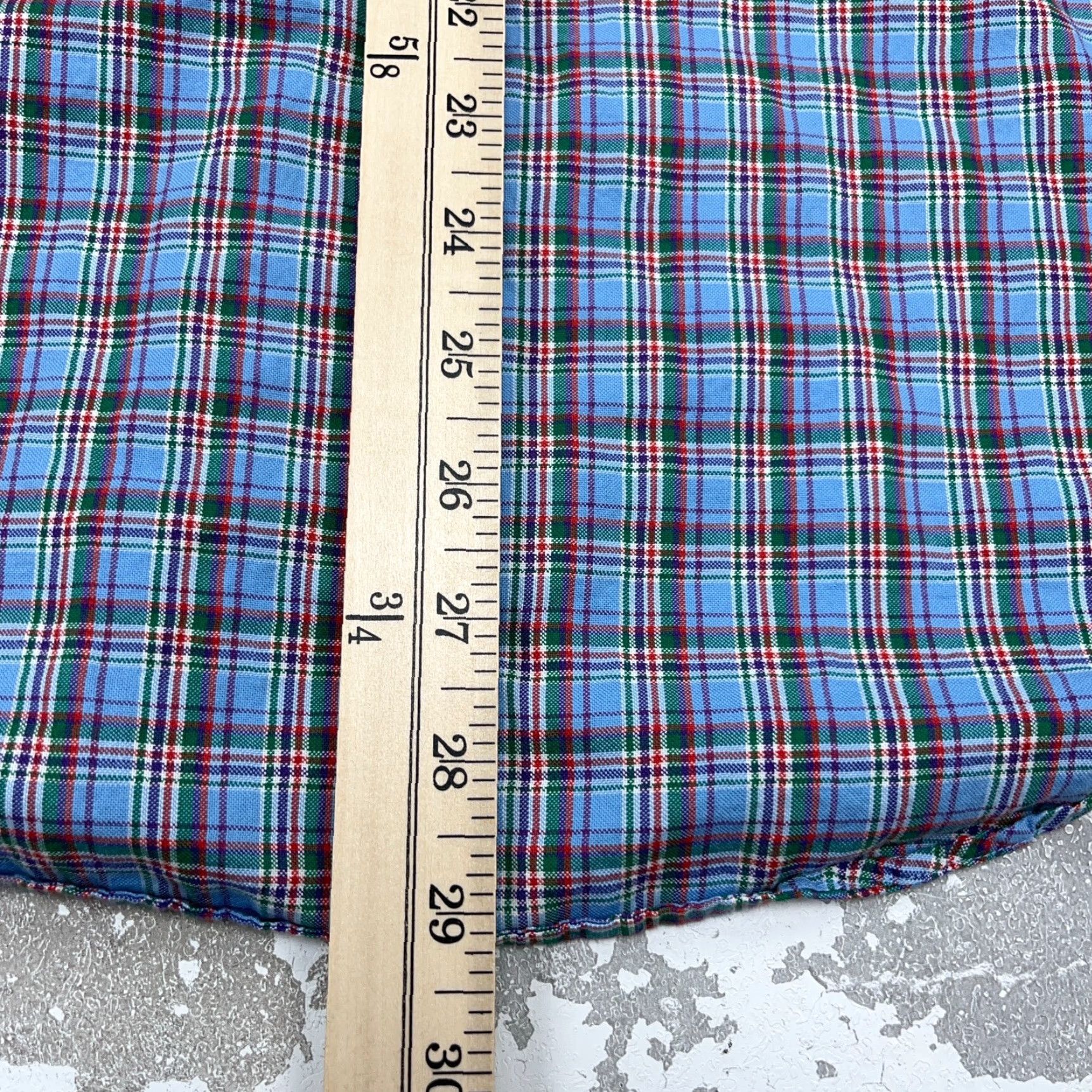 Ralph Lauren Ralph Lauren Shirt Men Large Blue Green Button Up Slim Fit Oxford Plaid Cotton Size US L / EU 52-54 / 3 - 7 Thumbnail