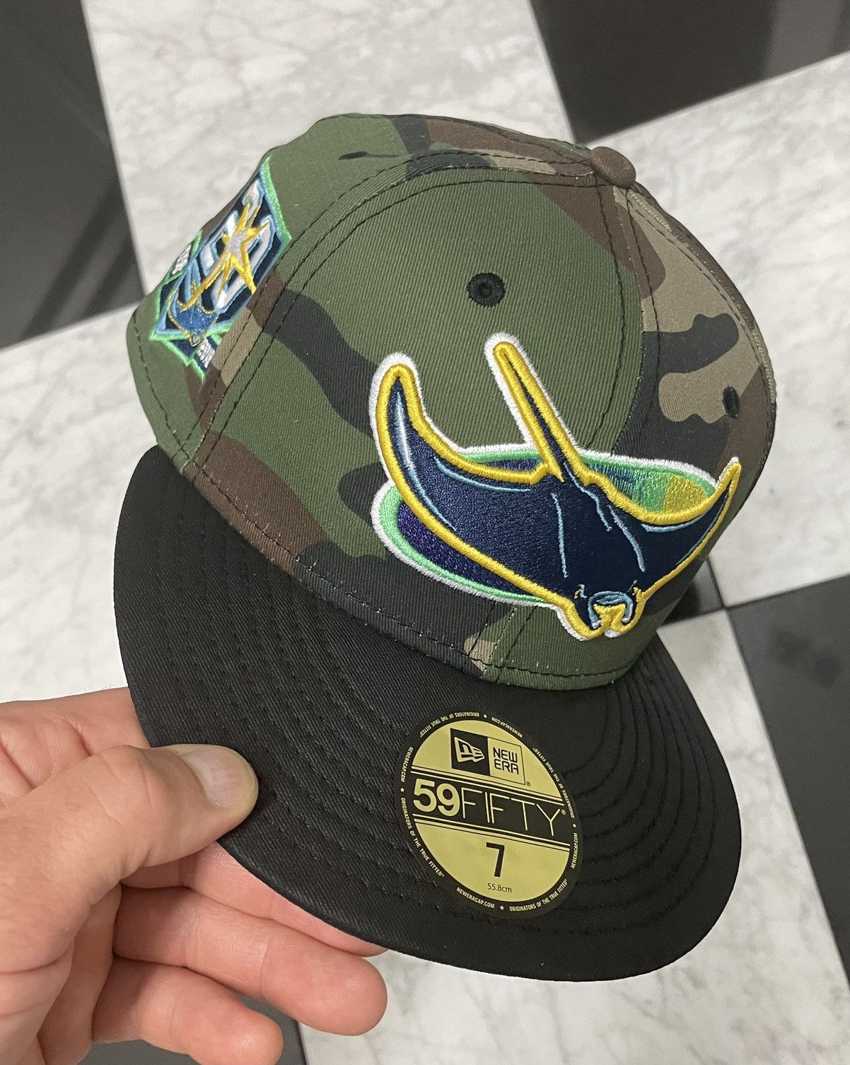 New Era 🔥Exclusive Rays fitted size 7 customized Size ONE SIZE - 1 Thumbnail