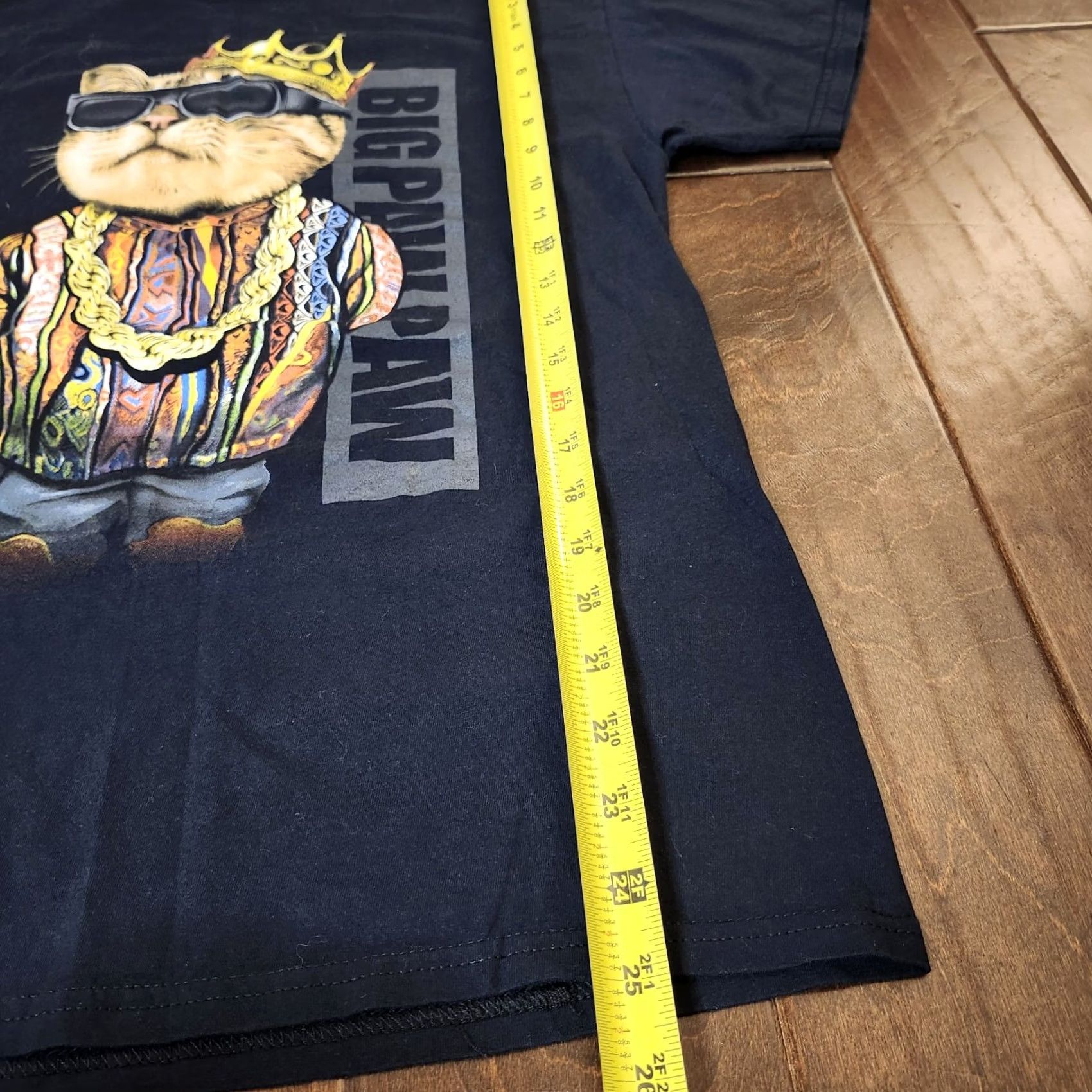 Vintage DOM Big Paw Paw Notorious BIG Biggie Smalls Funny Cat Spoof Graphic Shirt M Size US M / EU 48-50 / 2 - 5 Thumbnail