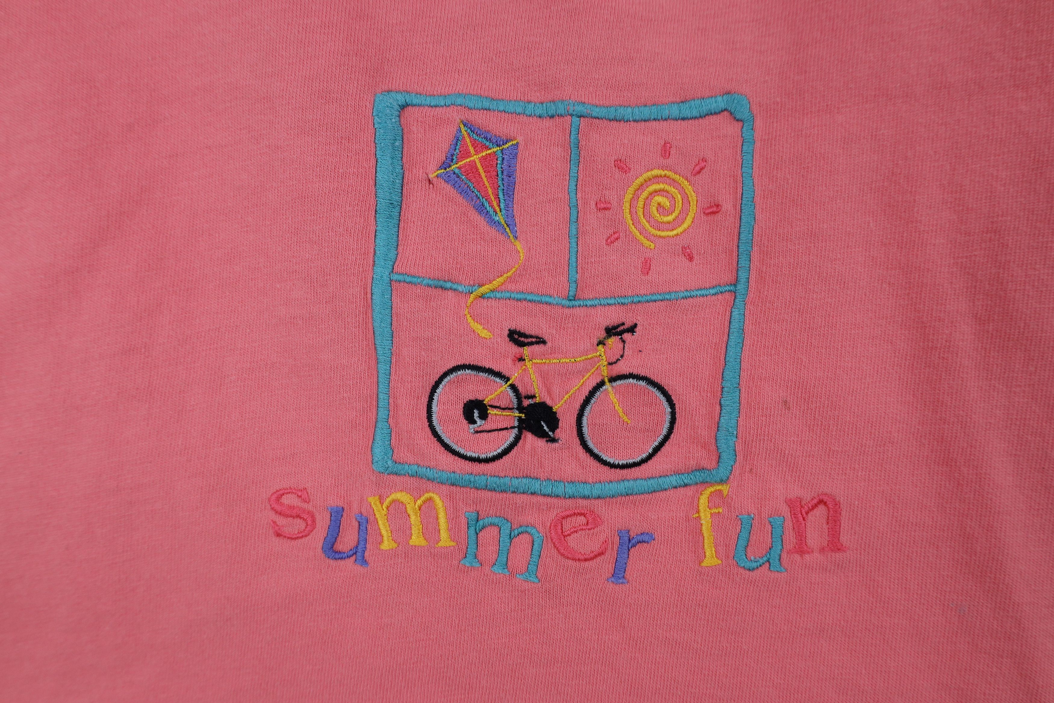 Vintage Vintage 90s Streetwear Spell Out Summer Fun Sun Kite T-Shirt Size XL / US 12-14 / IT 48-50 - 10 Thumbnail