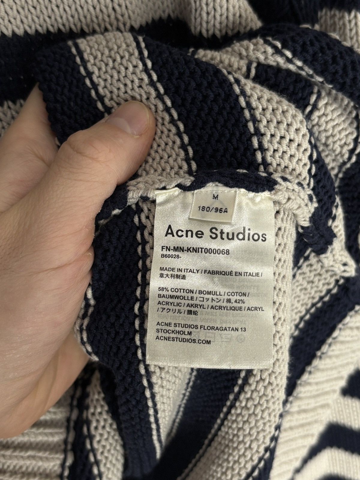 Acne Studios Acne Studios Knitted Striped Sailing Vibe Vintage Sweater Size US M / EU 48-50 / 2 - 8 Thumbnail