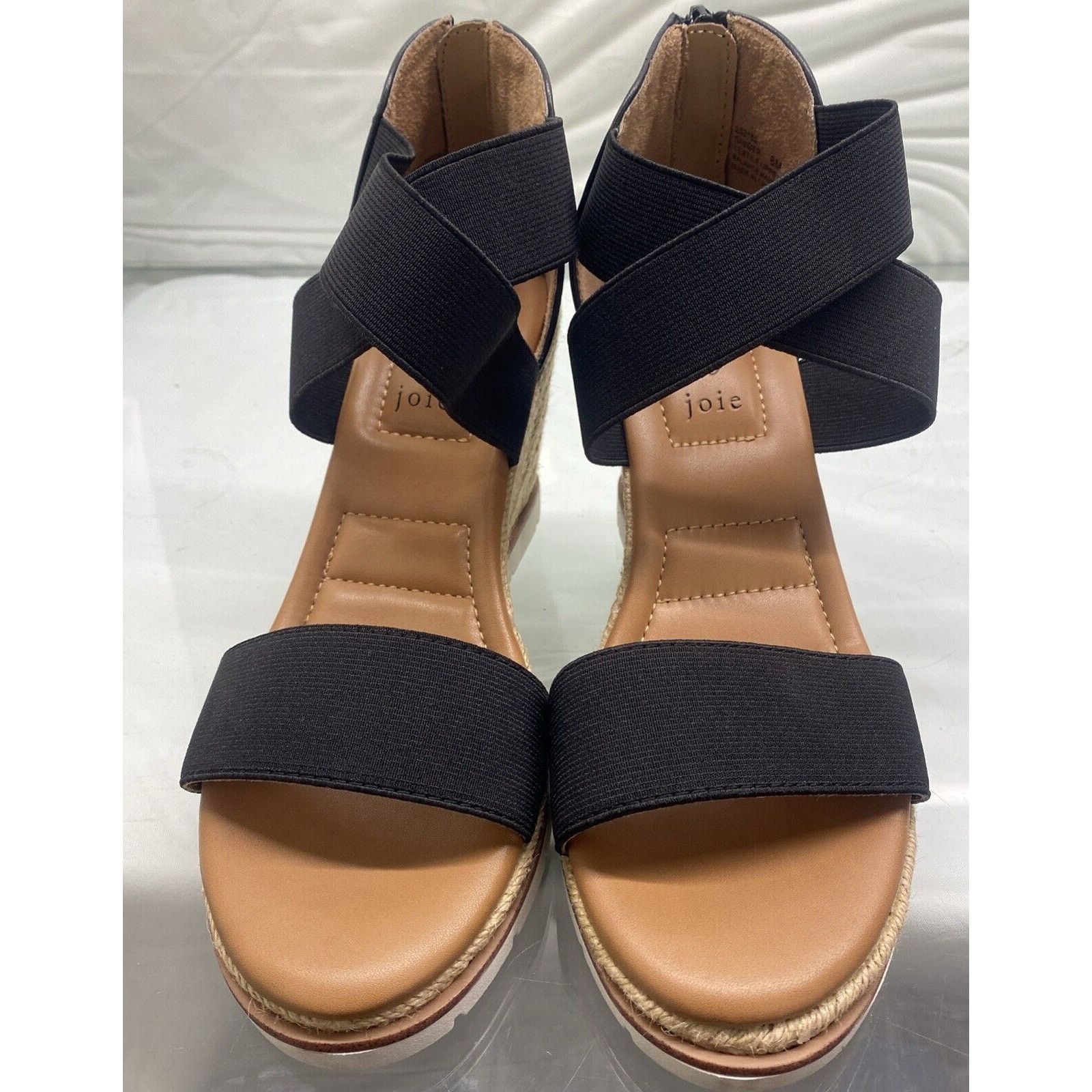 Joie Joie Women Ginger Slingbacks Espadrille Wedges Black Size 8M Size US 8 / IT 38 - 6 Thumbnail