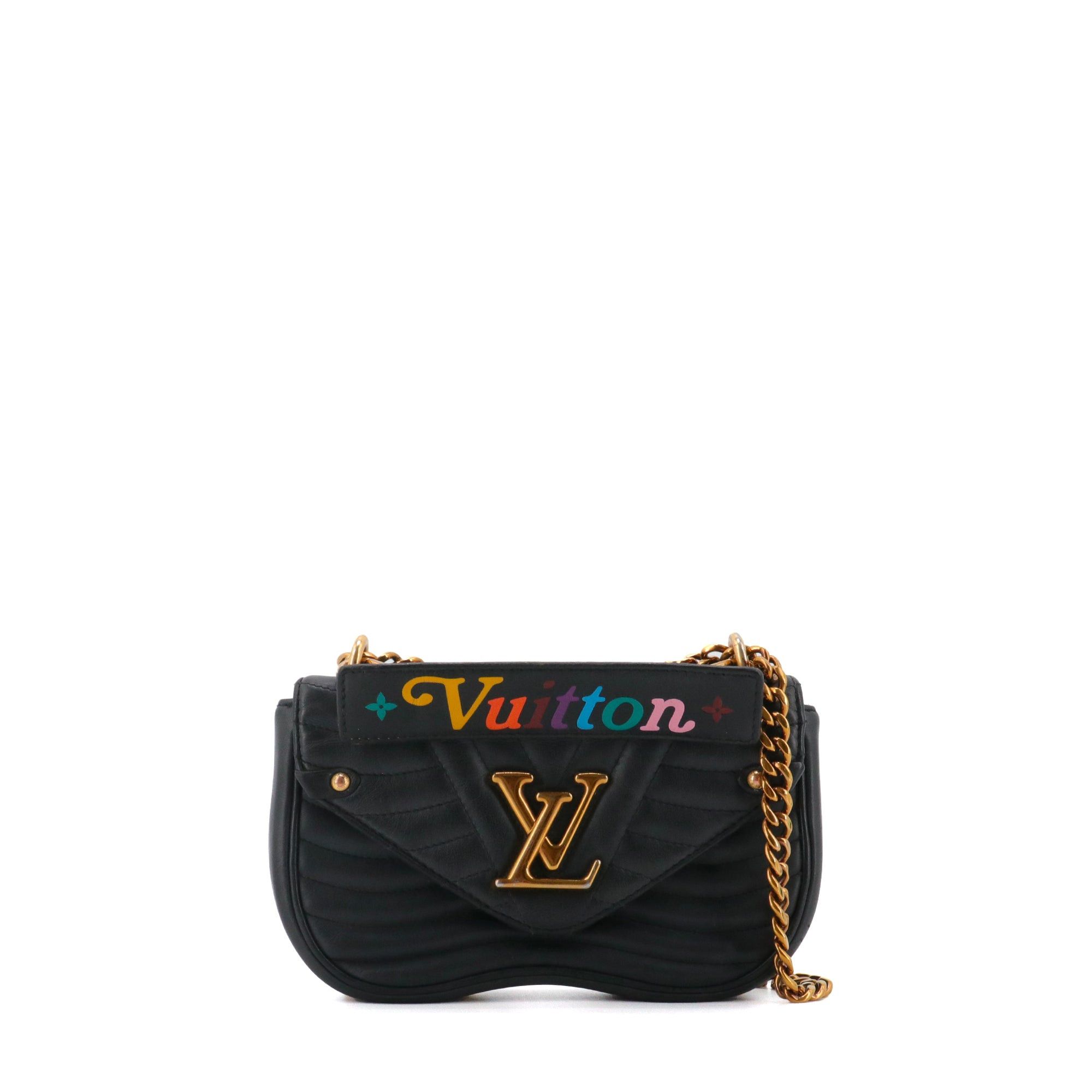Louis Vuitton LOUIS VUITTON - Louis Vuitton New Wave shoulder bag in black leather Size ONE SIZE - 1 Thumbnail