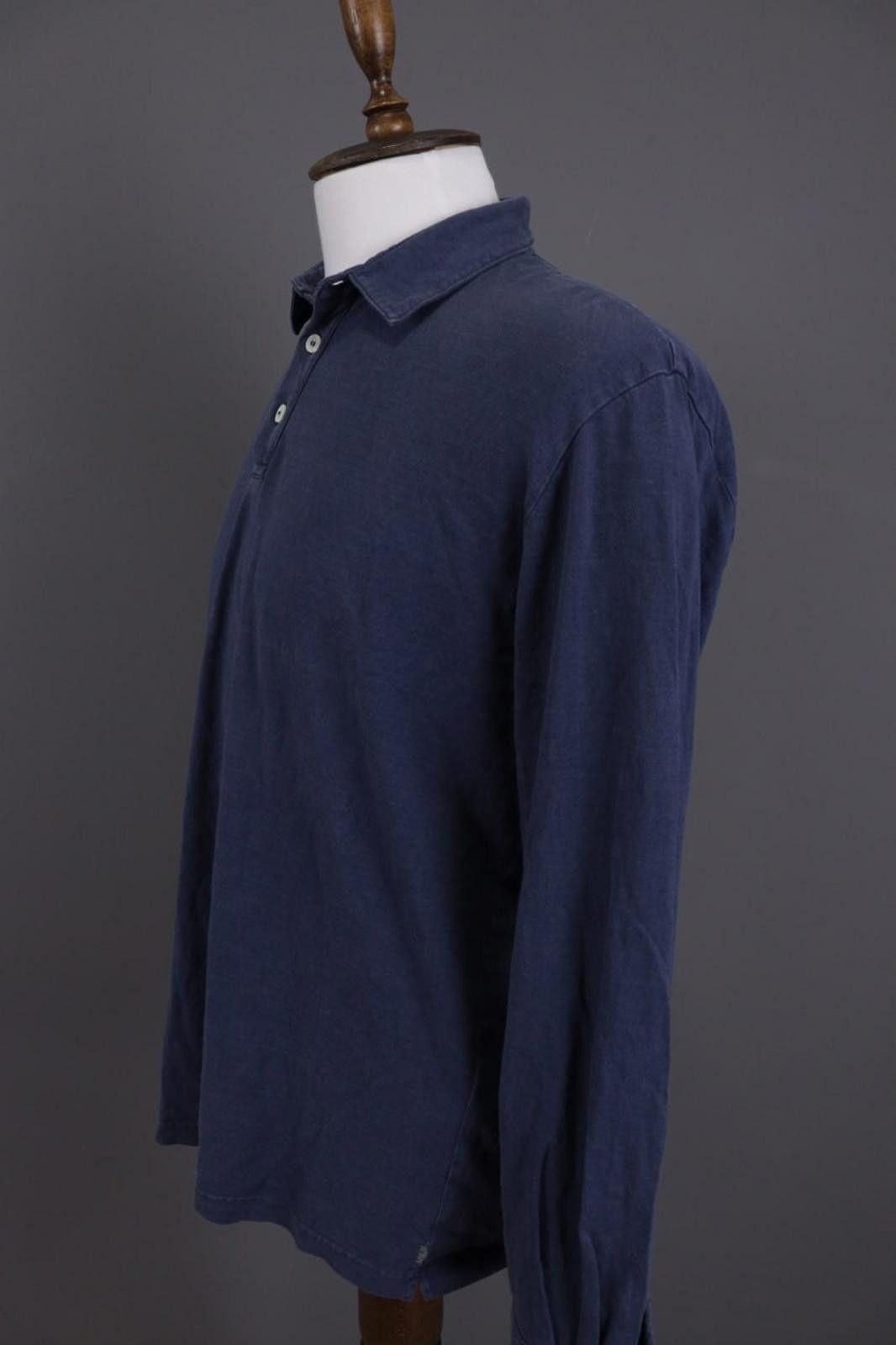Eleventy Eleventy Blue Summer Long Sleeve Polo Shirt Size 3XL Size US XXL / EU 58 / 5 - 9 Thumbnail