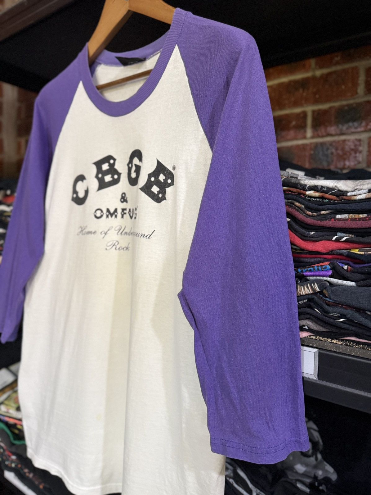 Band Tees Vintage 3Q CBGB & OMFUG Home Of Underground Rock Faded Tee Size US L / EU 52-54 / 3 - 5 Thumbnail