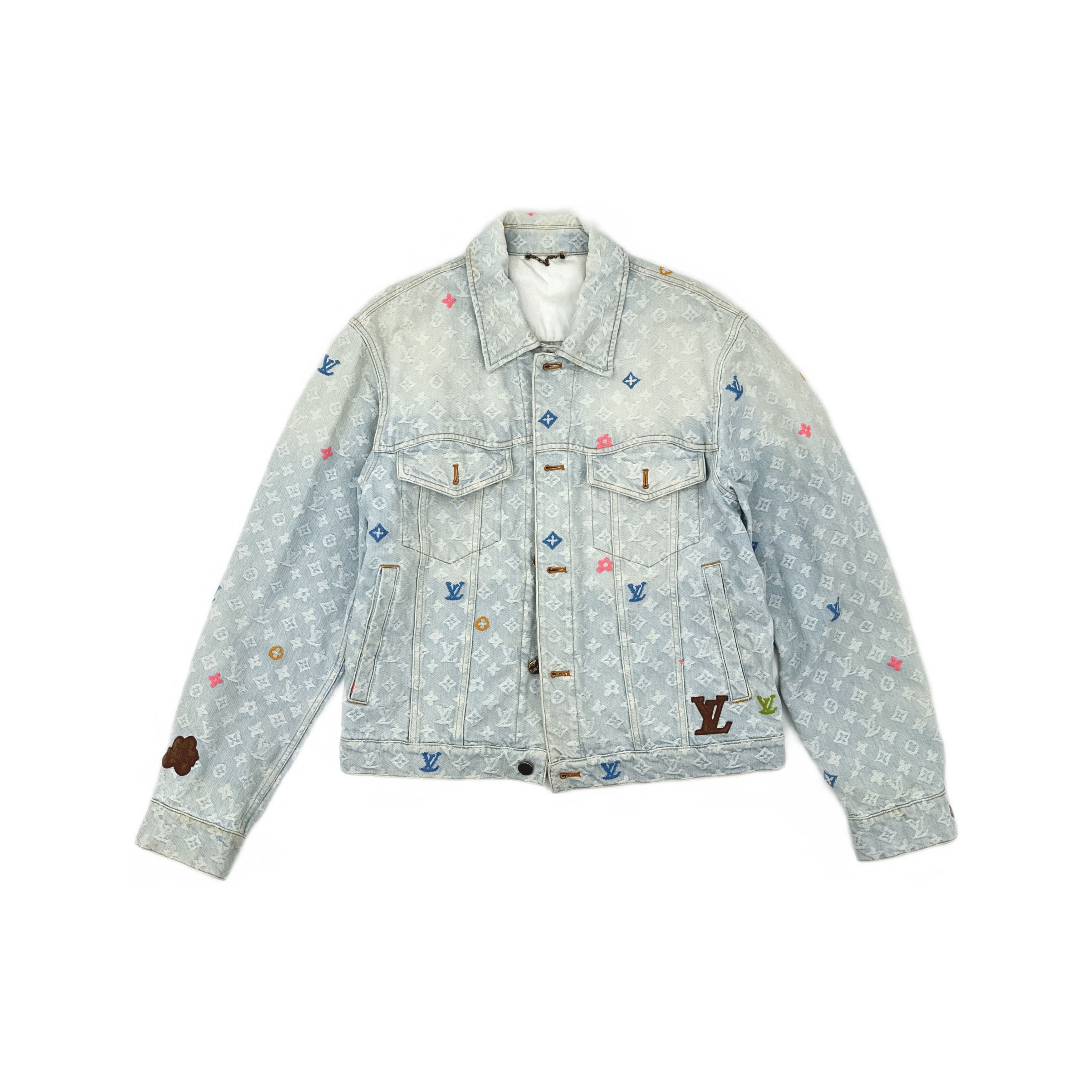 Louis Vuitton Louis Vuitton Monogram Embroidery Denim Jacket Size 46 Size US S / EU 44-46 / 1 - 1 Thumbnail