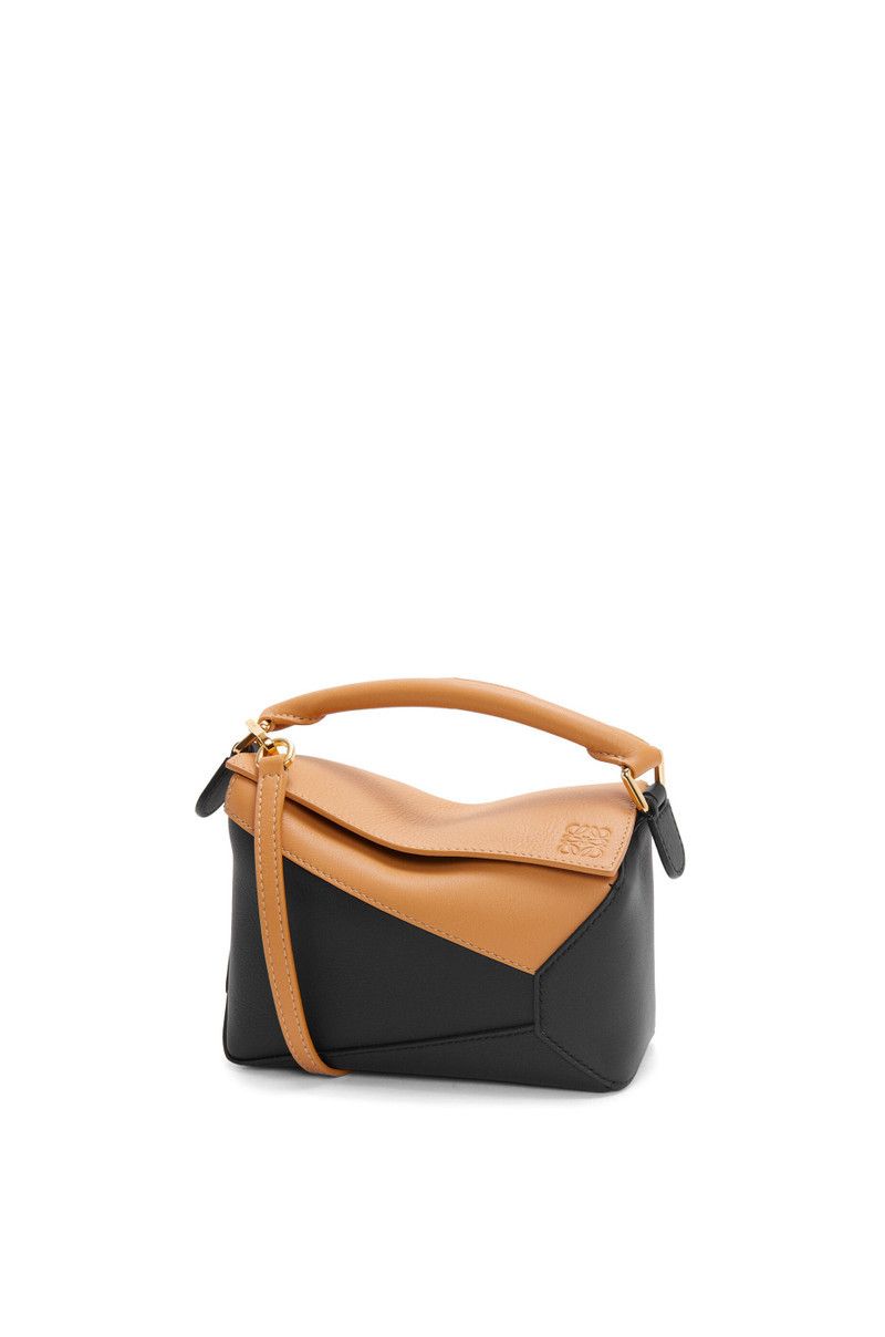 Loewe o1in1g0426 Size: OS / Mini Puzzle Bag in Brown/Black Size ONE SIZE - 1 Thumbnail