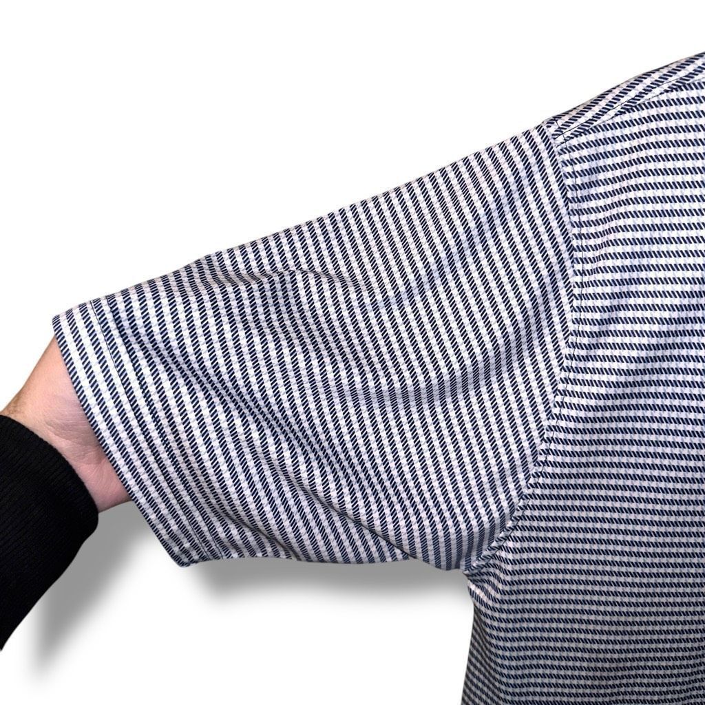 Other Hinton & Hinton Navy Houndstooth Performance Luxury Polo M Size US L / EU 52-54 / 3 - 3 Thumbnail