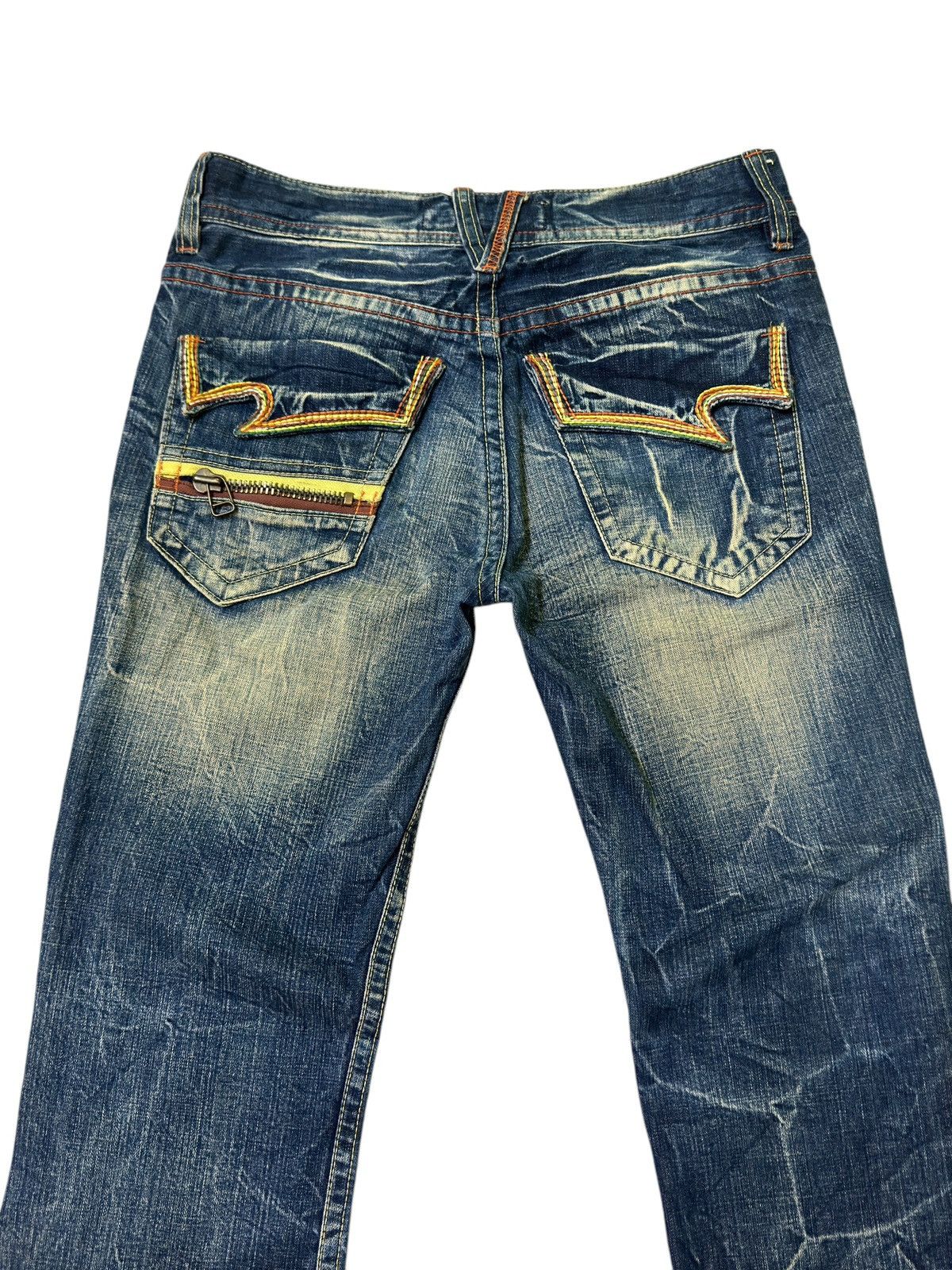 Hysteric Glamour × Japanese Brand × Seditionaries Flared PURE PARADISE Seditionaries Mud Wash Claw Mark Design Size US 30 / EU 46 - 11 Thumbnail