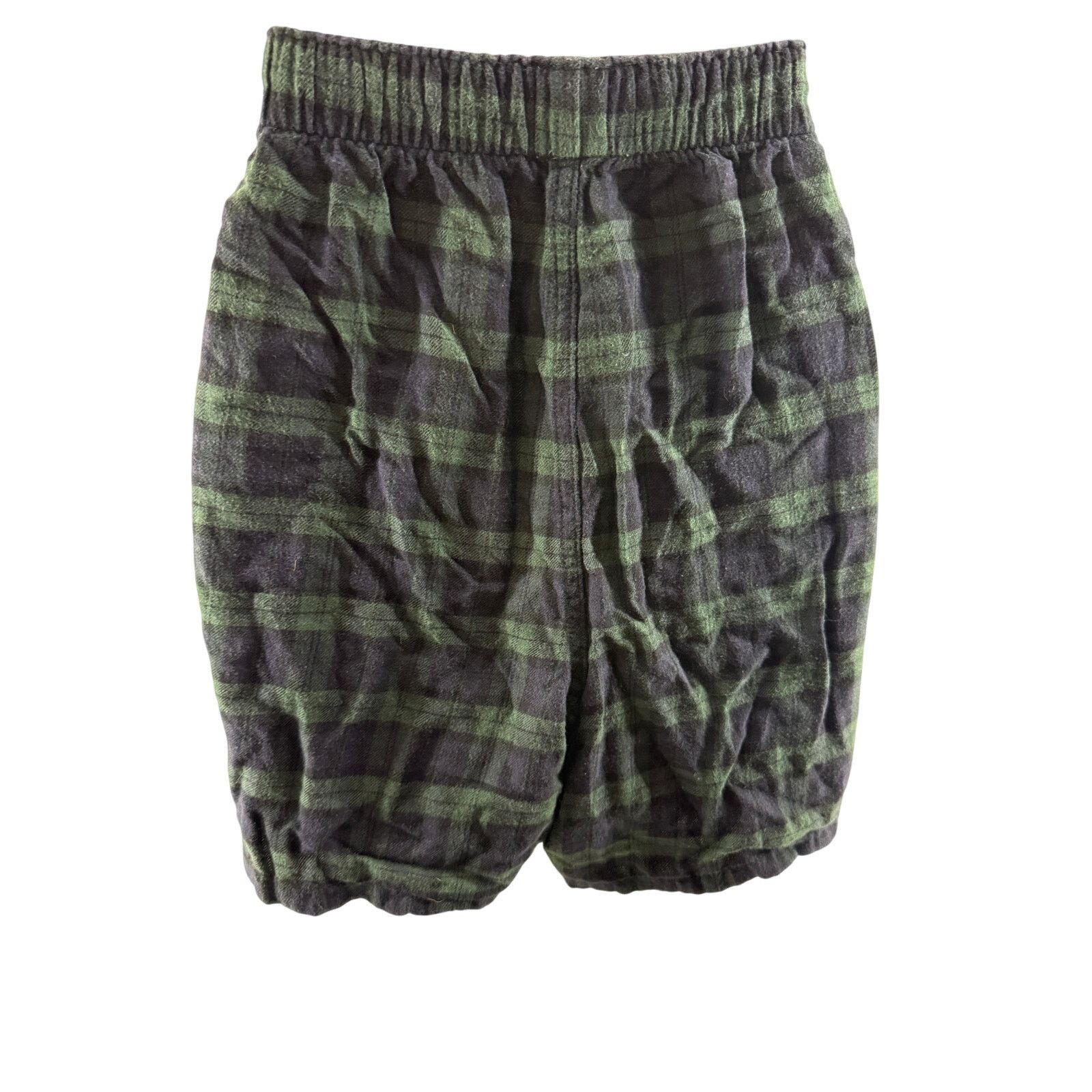 American Eagle Outfitters American Eagle Lounge Flannel Blue Green Plaid Boxer Shorts Size 38" / US 16 / IT 52 - 4 Thumbnail