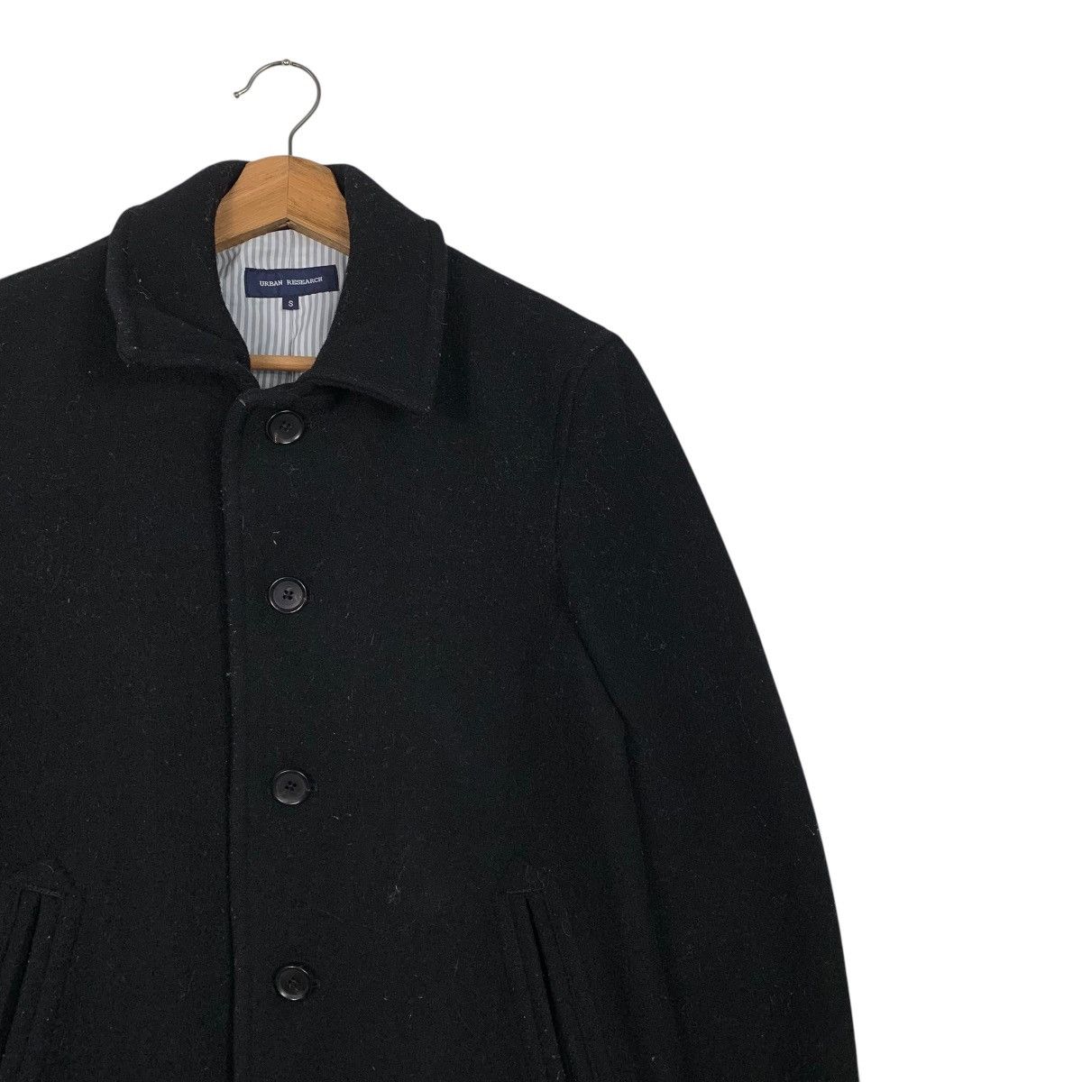 URBAN RESEARCH DOORS Urban Research Wool Black Jacket Size US S / EU 44-46 / 1 - 5 Thumbnail