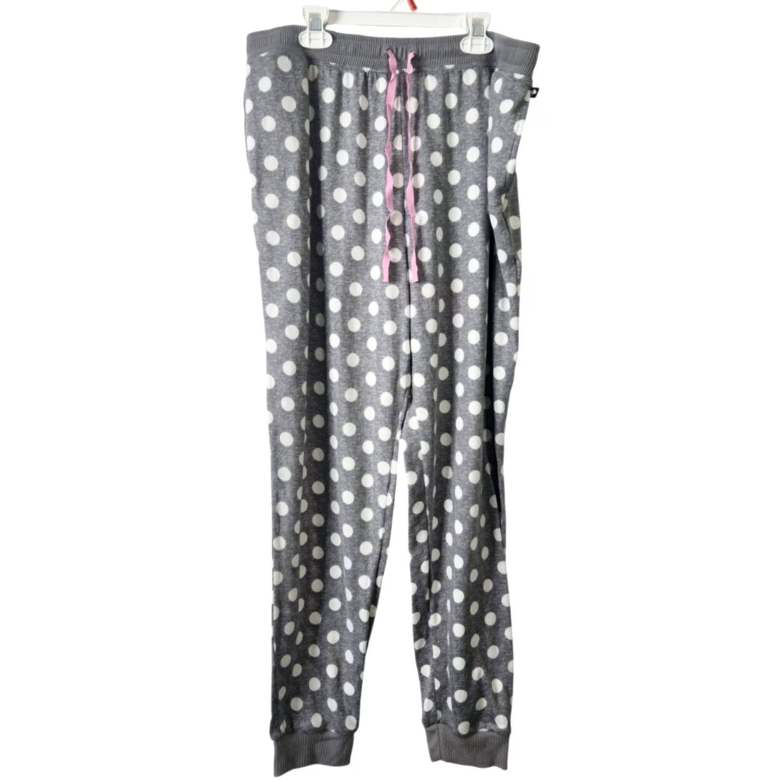 Vintage Kate Spade Womens XL Pajama Set Long Sleeve Shirt Pants Polka Dot Gray Size XL / US 12-14 / IT 48-50 - 4 Thumbnail