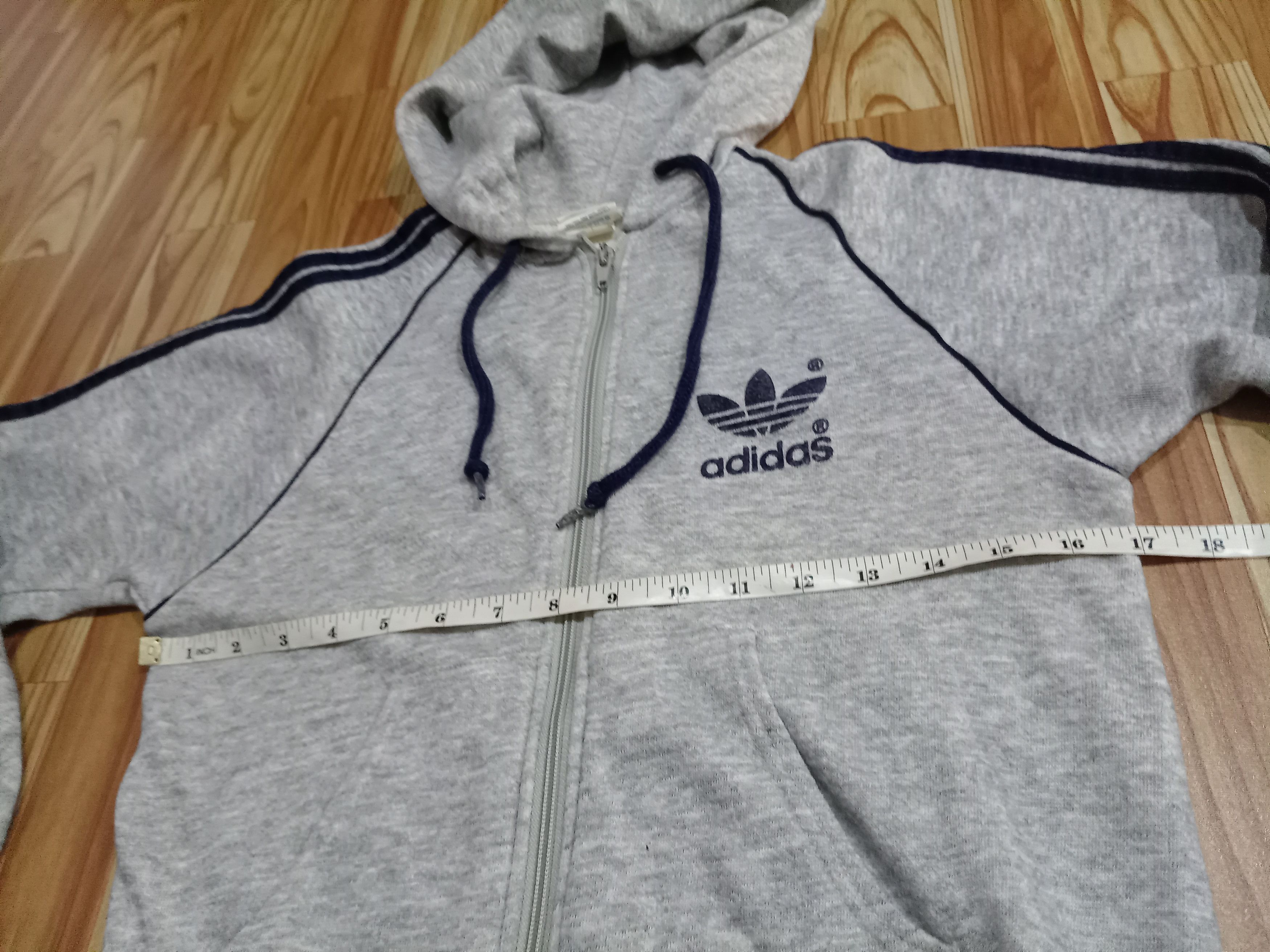 Adidas × Vintage Rare Adidas Trefoil USA hoodie sweatshirt Size US S / EU 44-46 / 1 - 5 Thumbnail