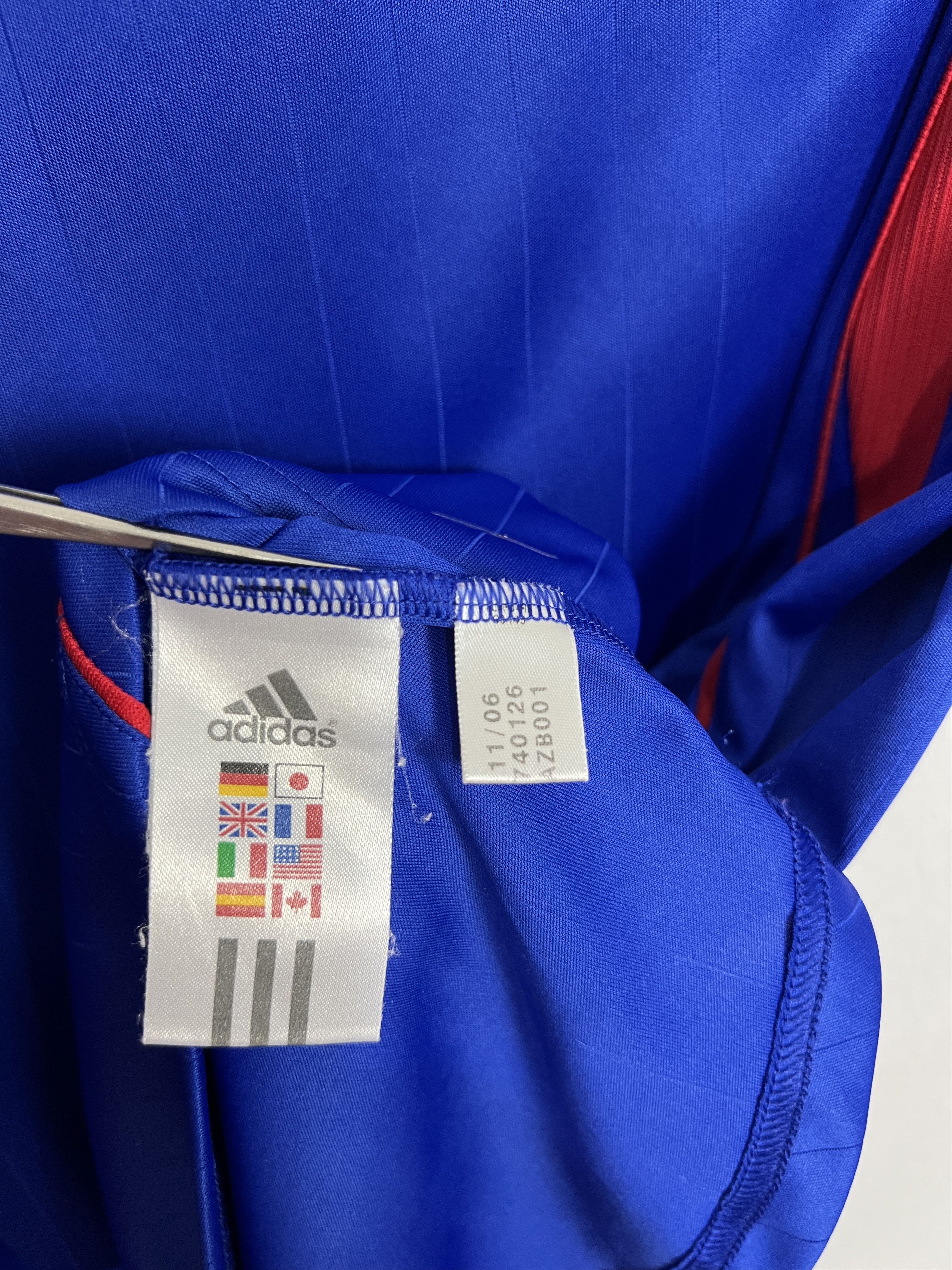 Adidas France football shirt 2006 Soccer Jersey Trikot National Size US M / EU 48-50 / 2 - 8 Thumbnail
