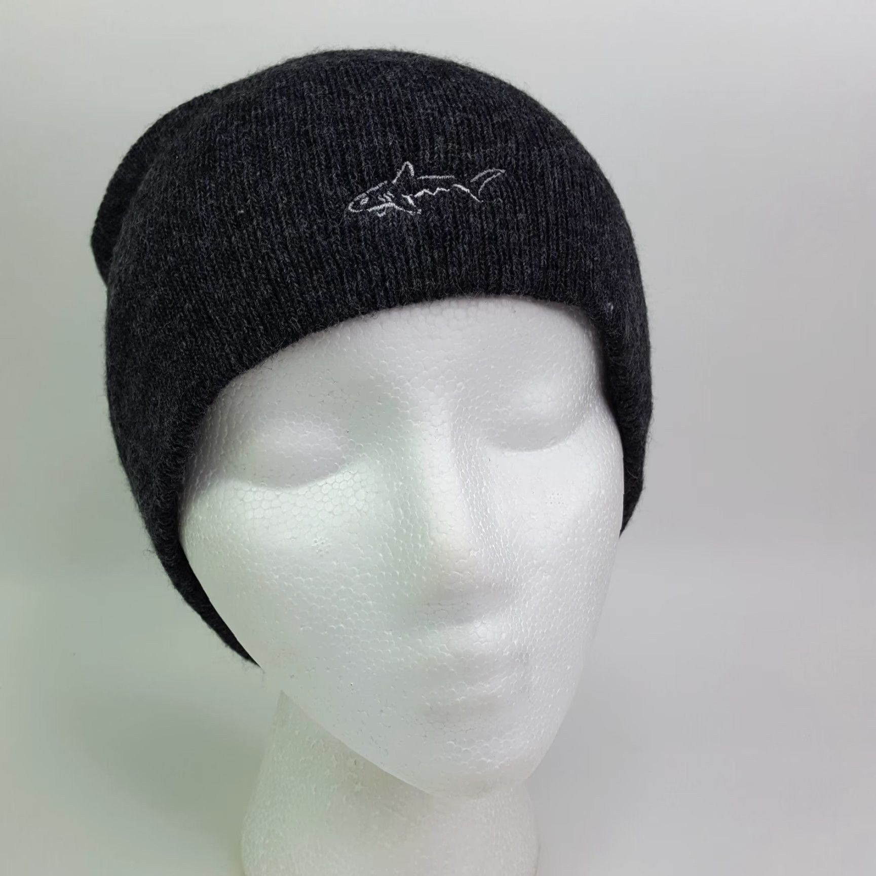 Logo 7 VTG Greg Norman Golf Shark Logo Knit Beanie Adult One Size Toboggan Hat Cap Gray Size ONE SIZE - 7 Thumbnail