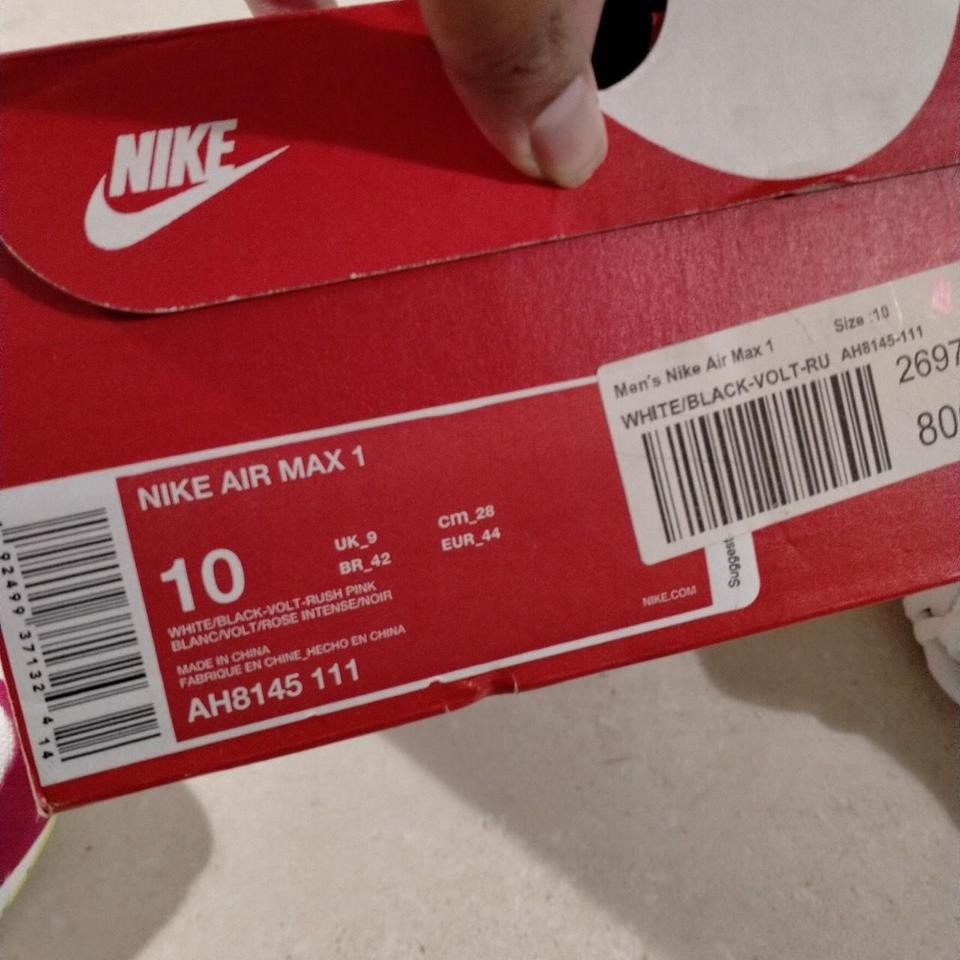 Nike Mens Nike Air Max 1 Sneakers Size US 10 / EU 43 - 4 Thumbnail