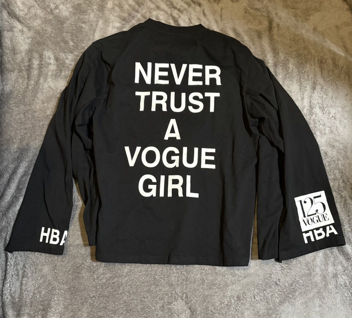 Hood By Air HBA x Vogue never trust a vogue girl longsleeve | Grailed