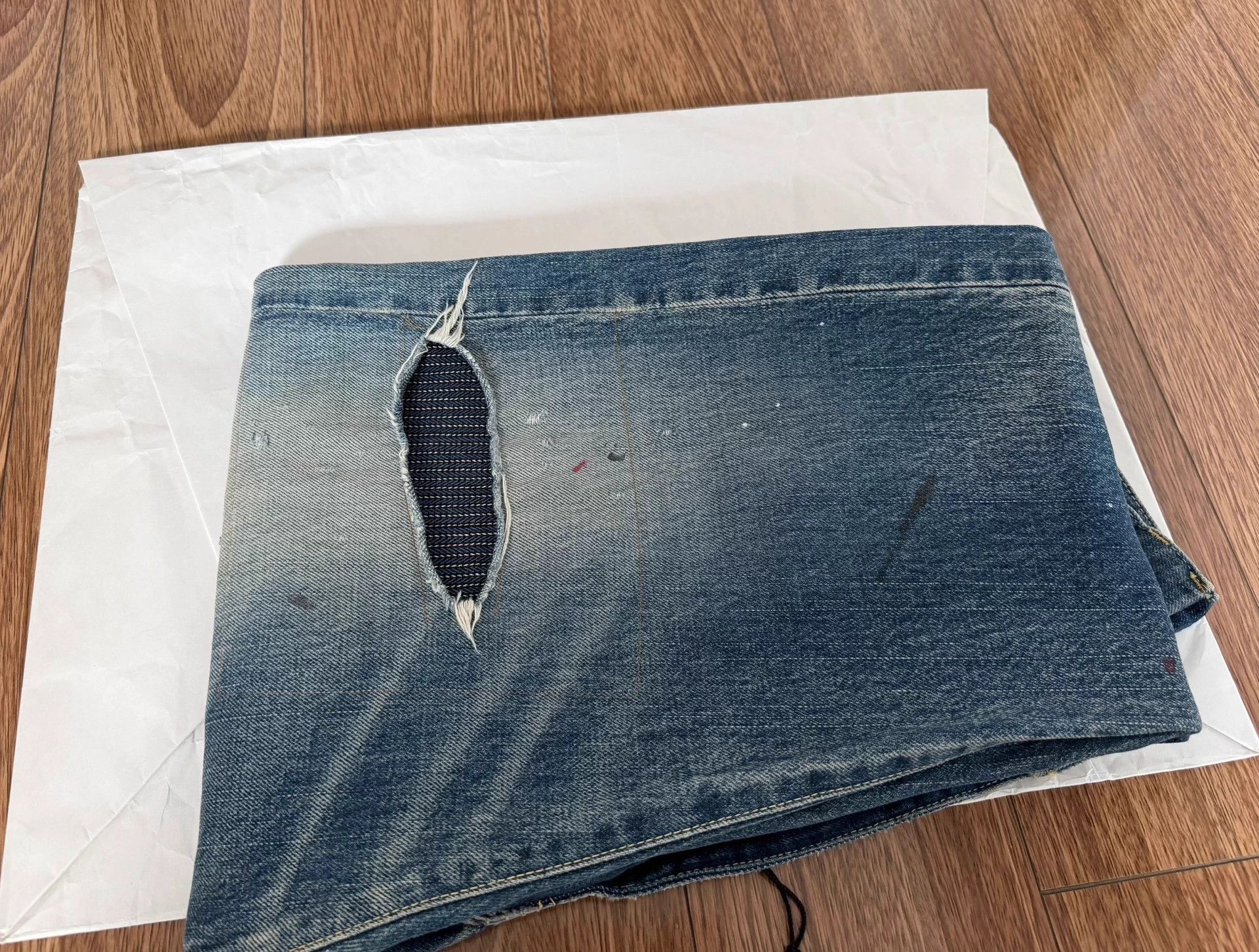 Visvim VISVIM 19AW SPOT JOURN TACKED CRASH Jeans 3 no pockets Size US 34 / EU 50 - 3 Thumbnail
