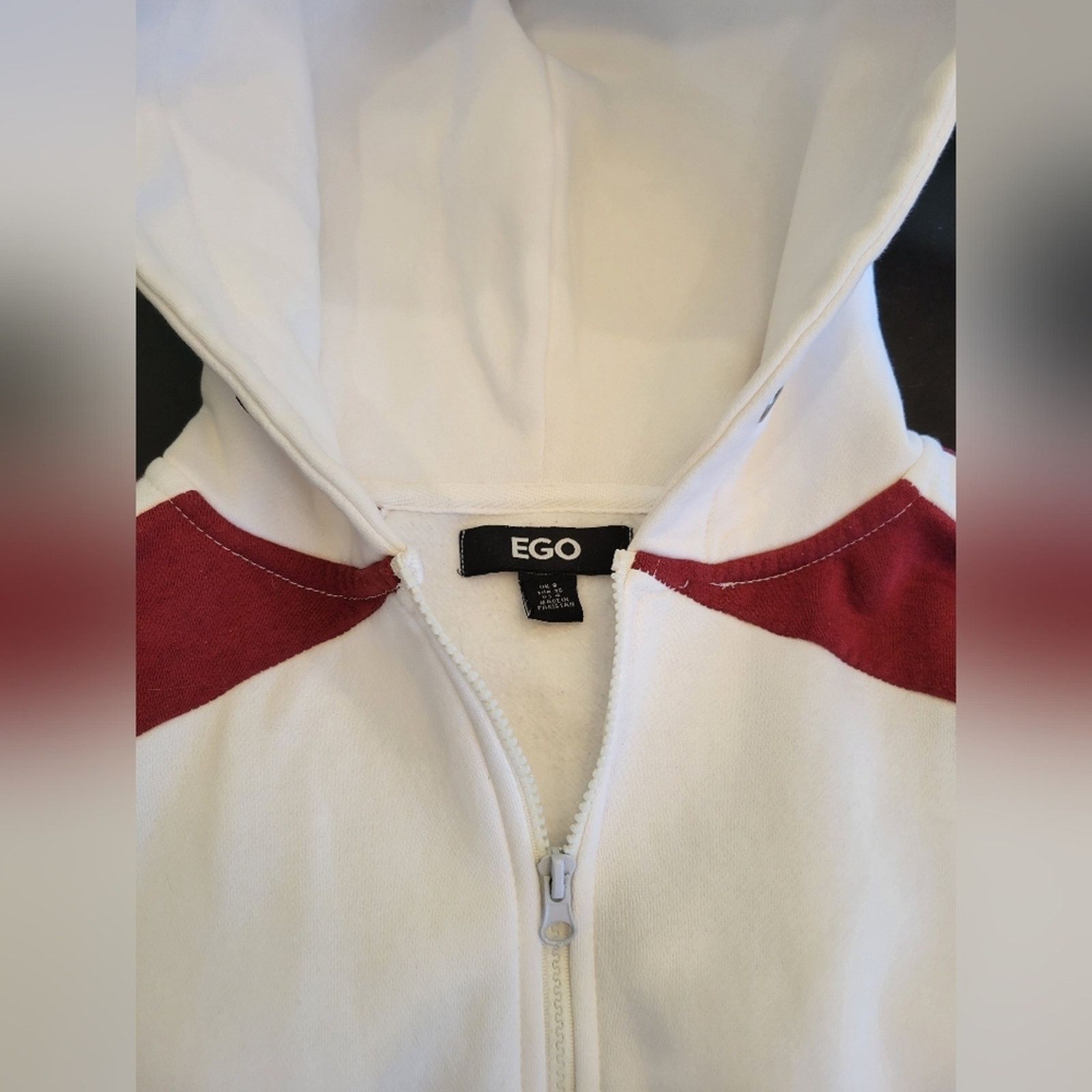 Ego Tripping EGO Oversized Burgundy Stripe Athleisure Sweat Set EUC Size 34" / US 12 / IT 48 - 4 Thumbnail