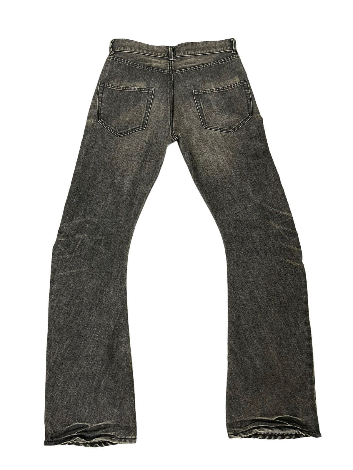 Japanese Brand Flare Jeans WJK Japan Curv Leg Distress Boot Cut 6🟦3 Size US 30 / EU 46 - 11 Thumbnail