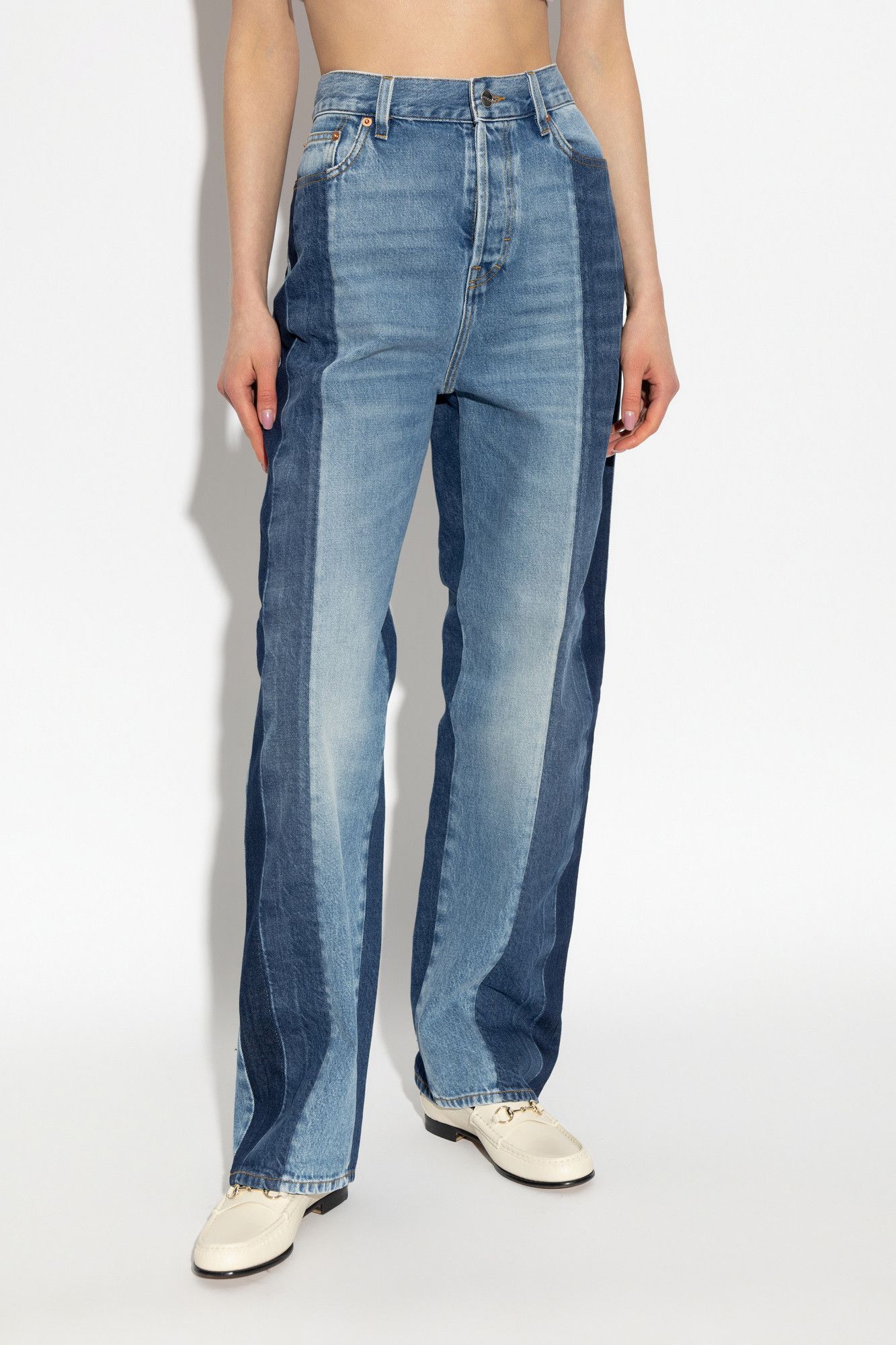 Gucci o1la5ras0526 Baggy Denim Pant With Petite Fit in Blue Size 27" / US 4 / IT 40 - 3 Thumbnail