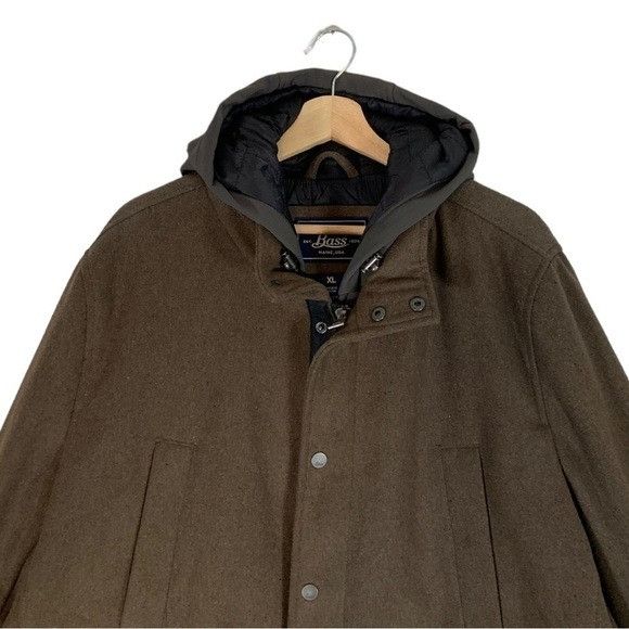 G.H. Bass & Co. G.H. Bass Wool Hooded Jacket Size XL Size US XL / EU 56 / 4 - 3 Thumbnail