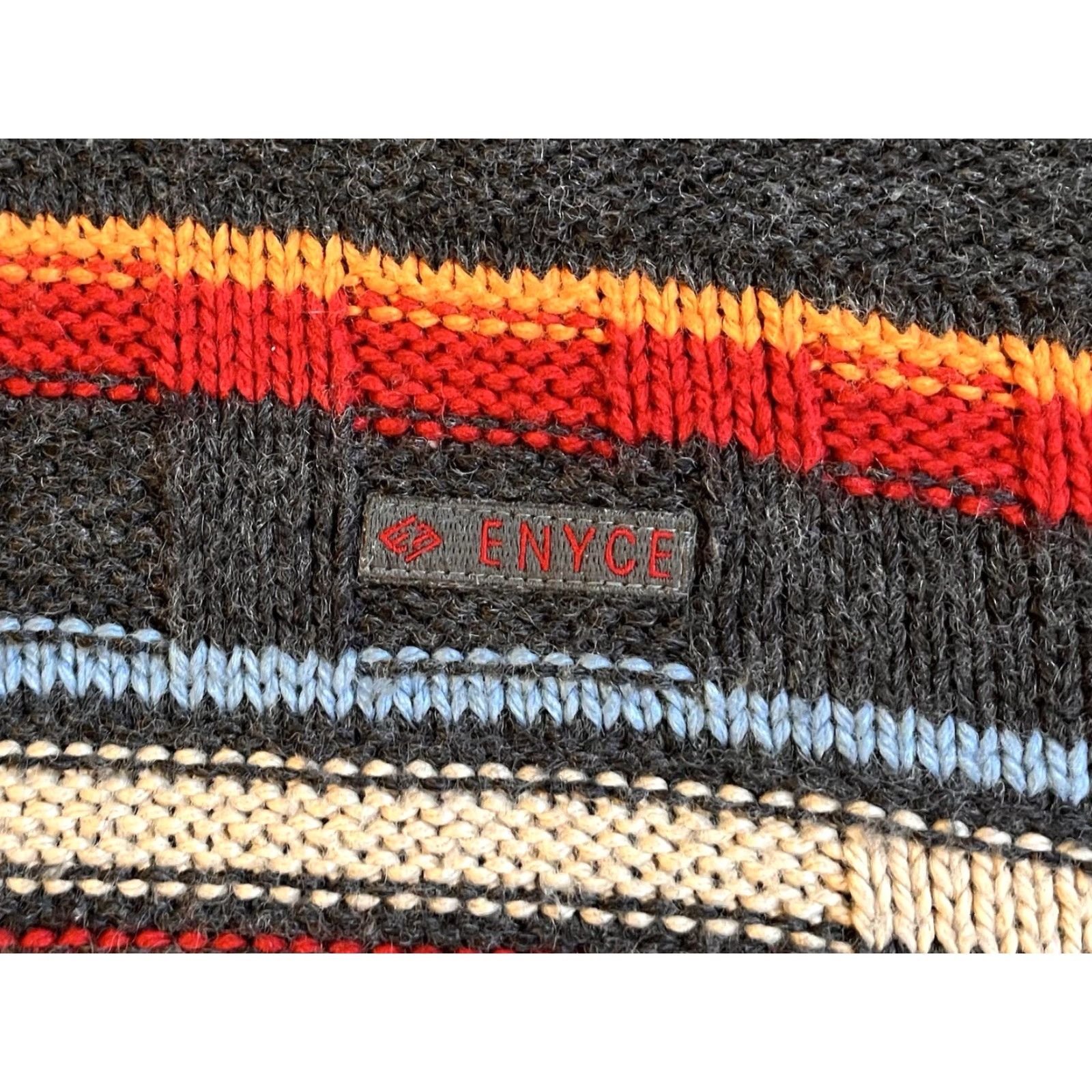 Enyce VINTAGE Enyce Sweater 1/4 Zip Oversized Men’s L Grey Striped 90s Classic Hip Hop Outdoor Y2K Pullover Knit Mens Size US L / EU 52-54 / 3 - 4 Thumbnail