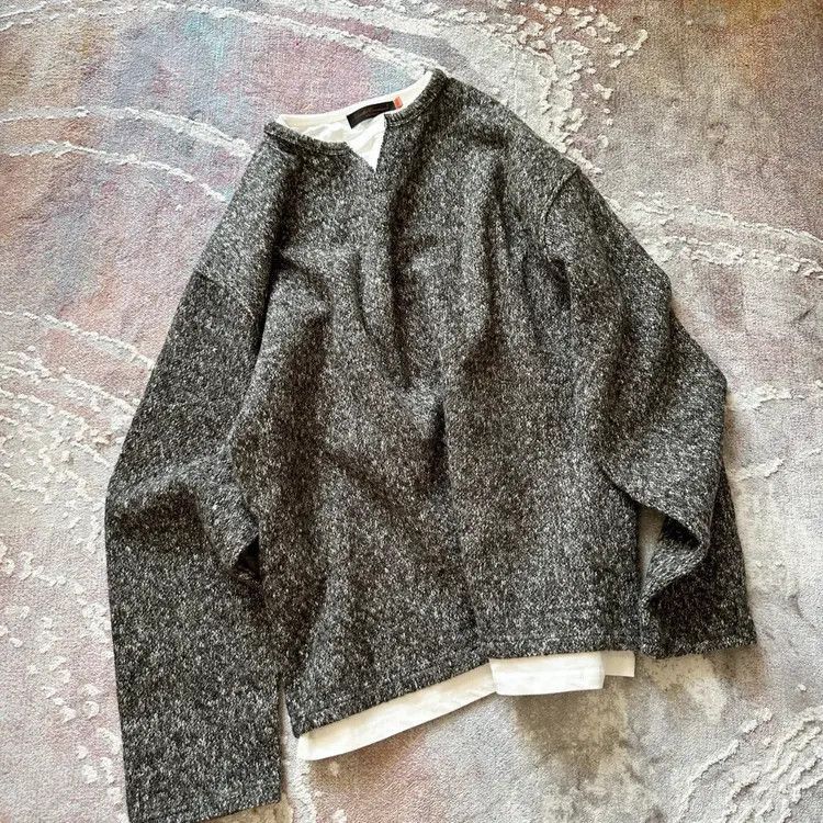 Sz 4 Undercover Fake Two-layers Knitwear Sweater-2505