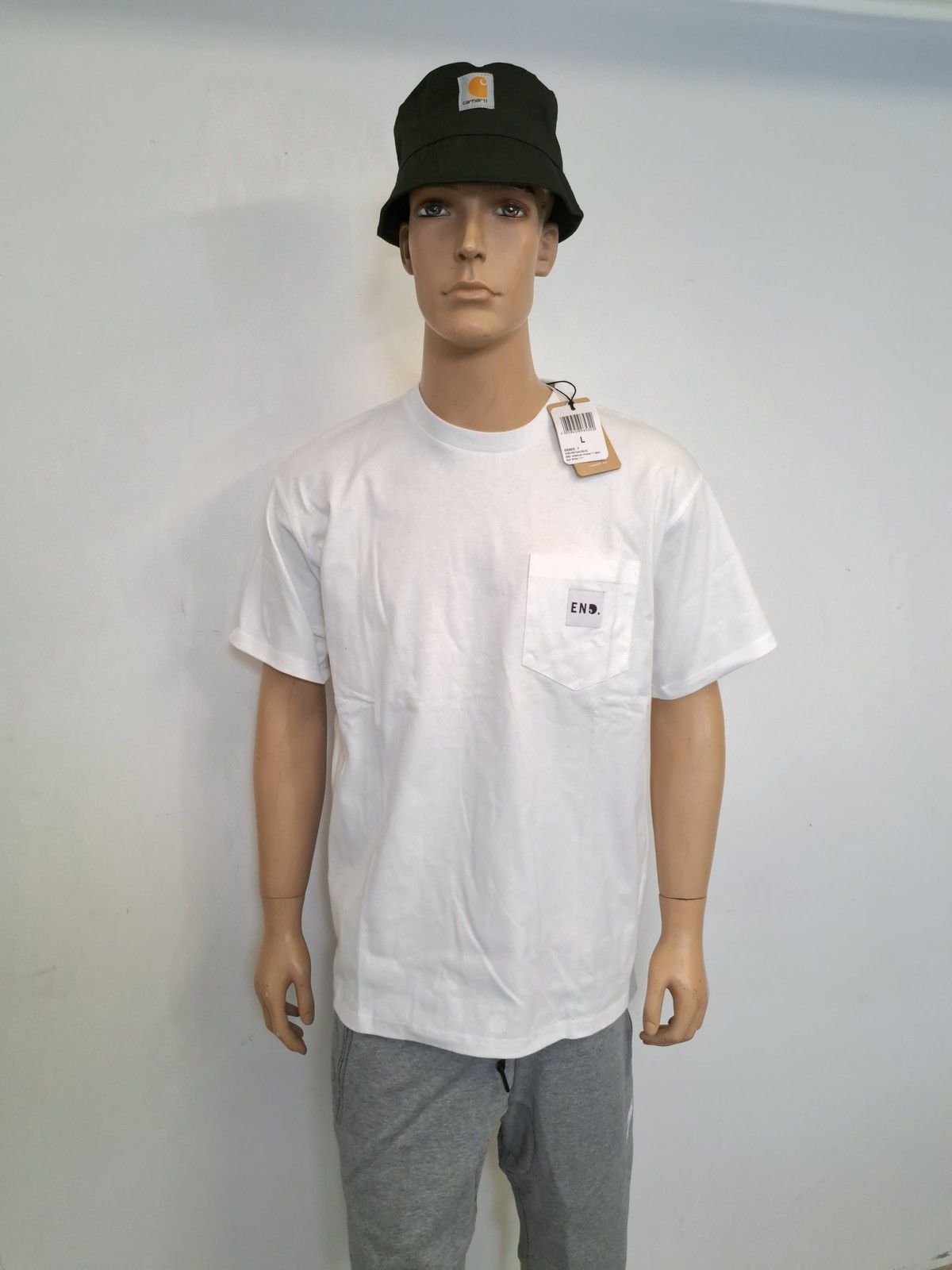 Carhartt Wip × END. Carhartt WIP x END T-Shirt American Crewneck w/ Pocket NWT Size US L / EU 52-54 / 3 - 1 Thumbnail