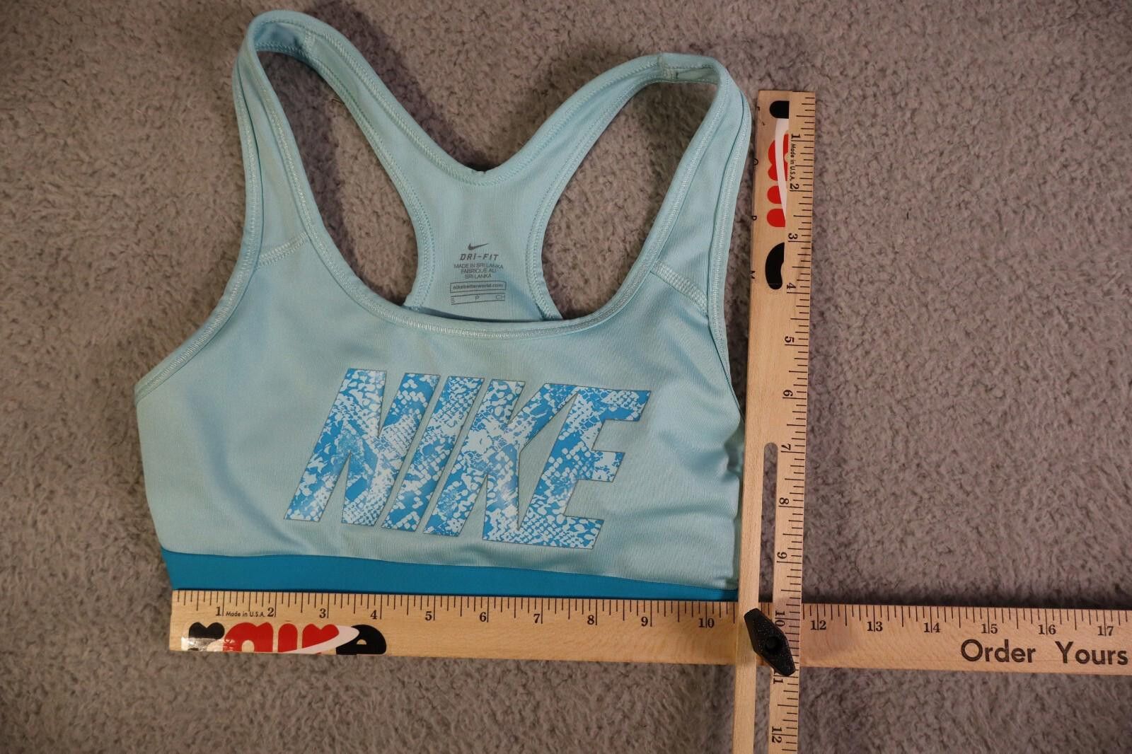 Nike Nike Training Sports Bra Python Blue Athletic Women Small Size ONE SIZE - 3 Thumbnail