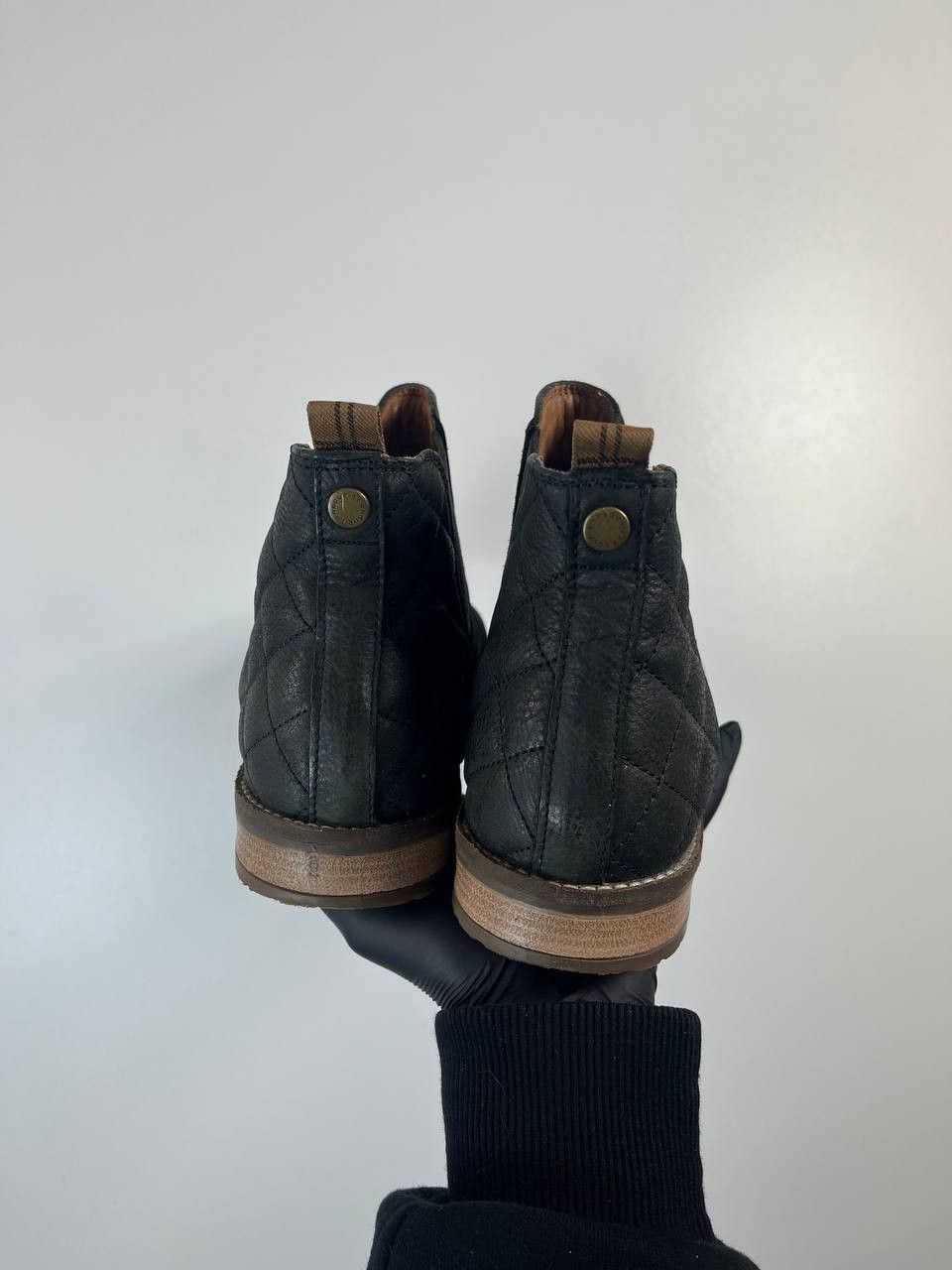 Barbour Barbour Chelsea Leather Ankle Boots Black Quilted Size 40 Size US 7 / EU 40 - 7 Thumbnail