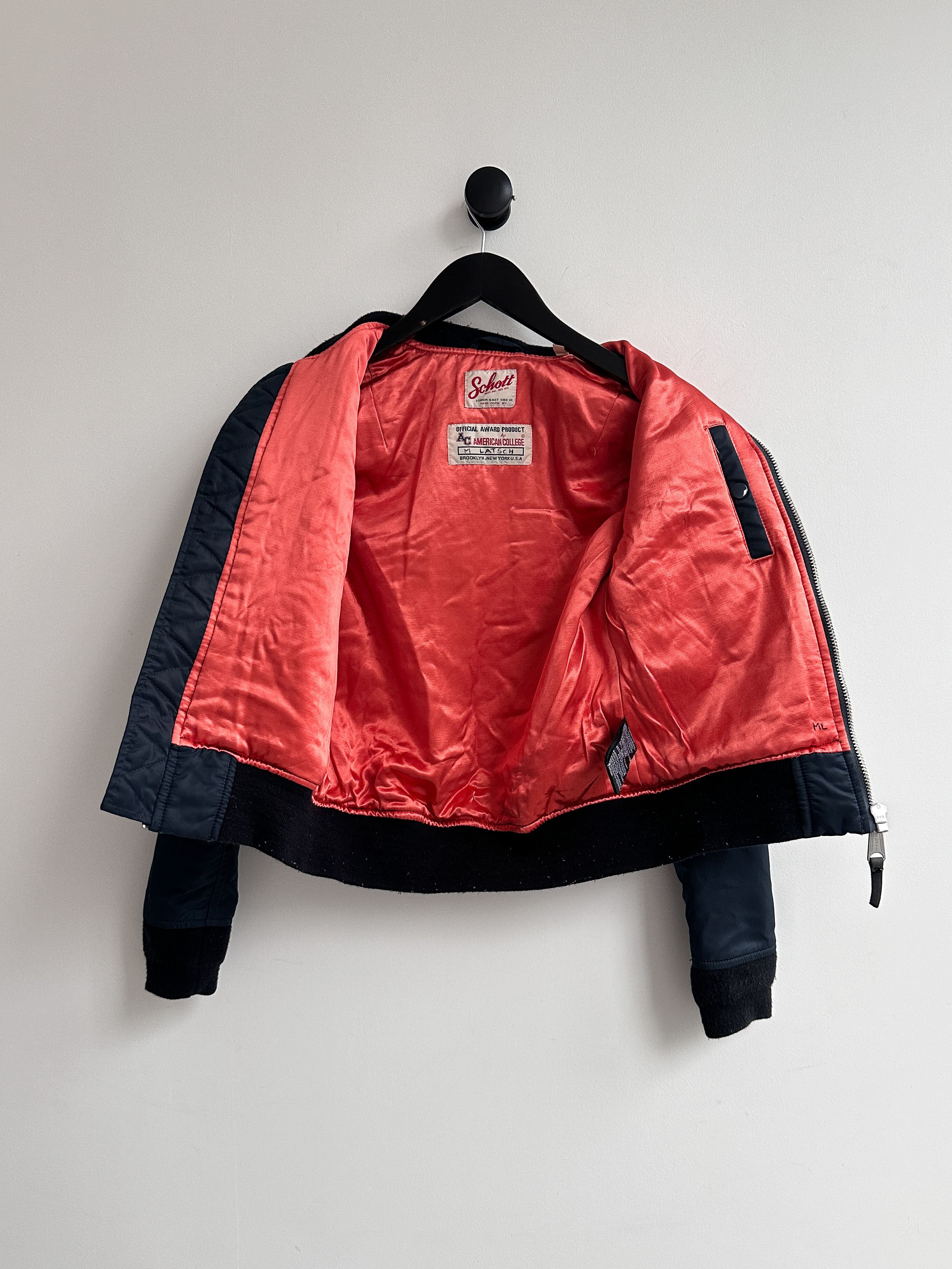 Schott × Vintage Vintage Schott Bomber Jacket Size XS / US 0-2 / IT 36-38 - 2 Thumbnail