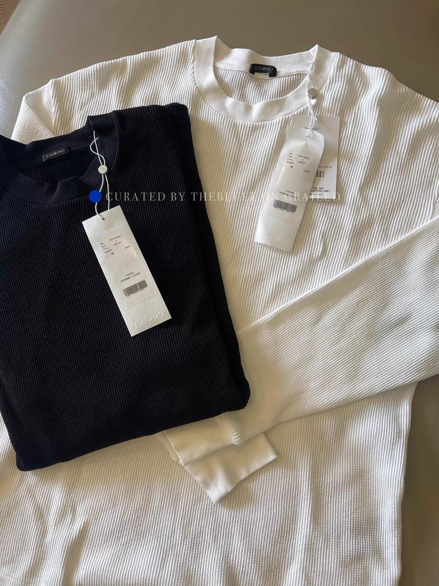 Complex Multi Color Cotton Waffle Long Sleeve T-Shirt Size US L / EU 52-54 / 3 - 1 Thumbnail