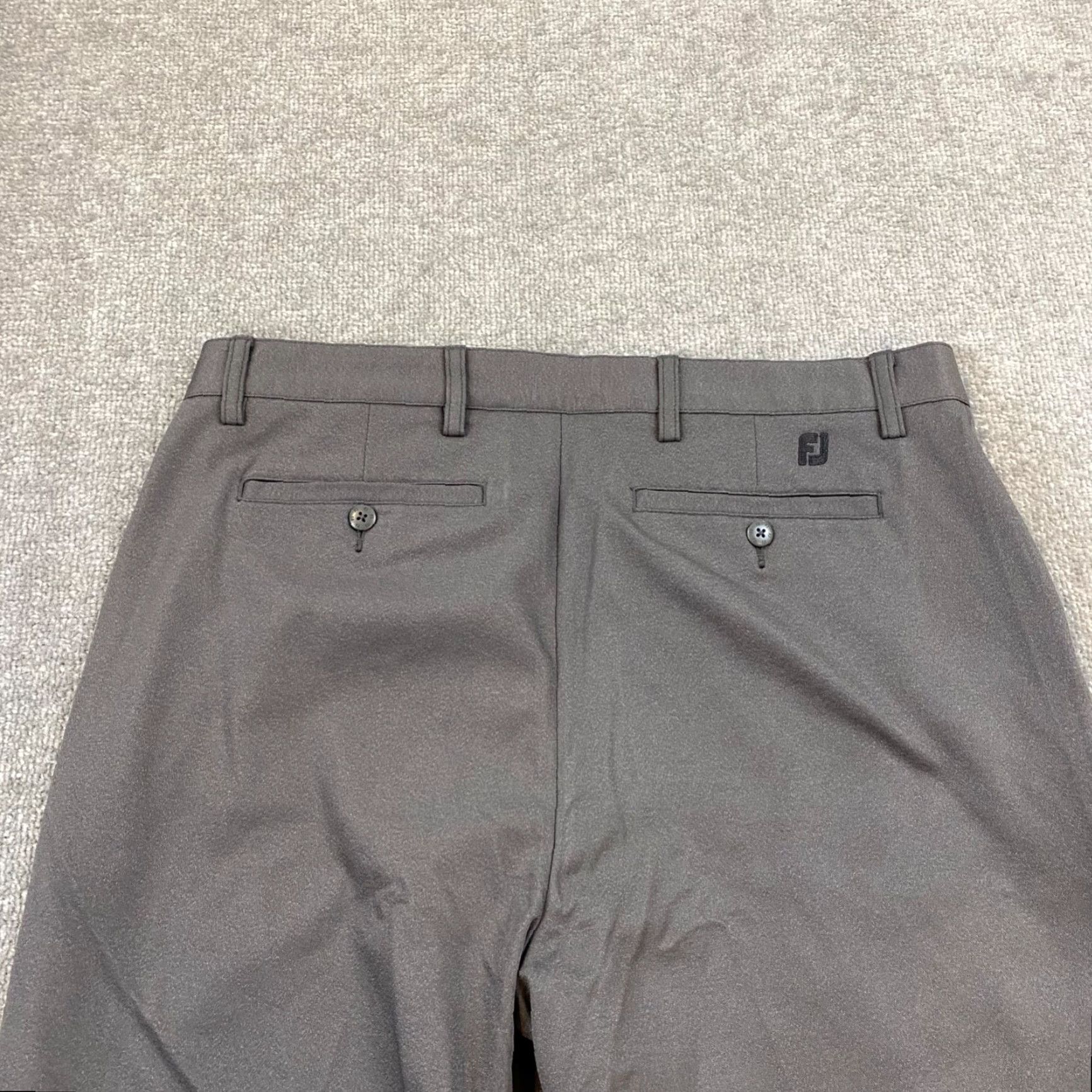 Footjoy FootJoy Pants Mens 36x32 Gray Chino Khaki Performance Golf FJ Stretch Straight Size US 36 / EU 52 - 2 Thumbnail