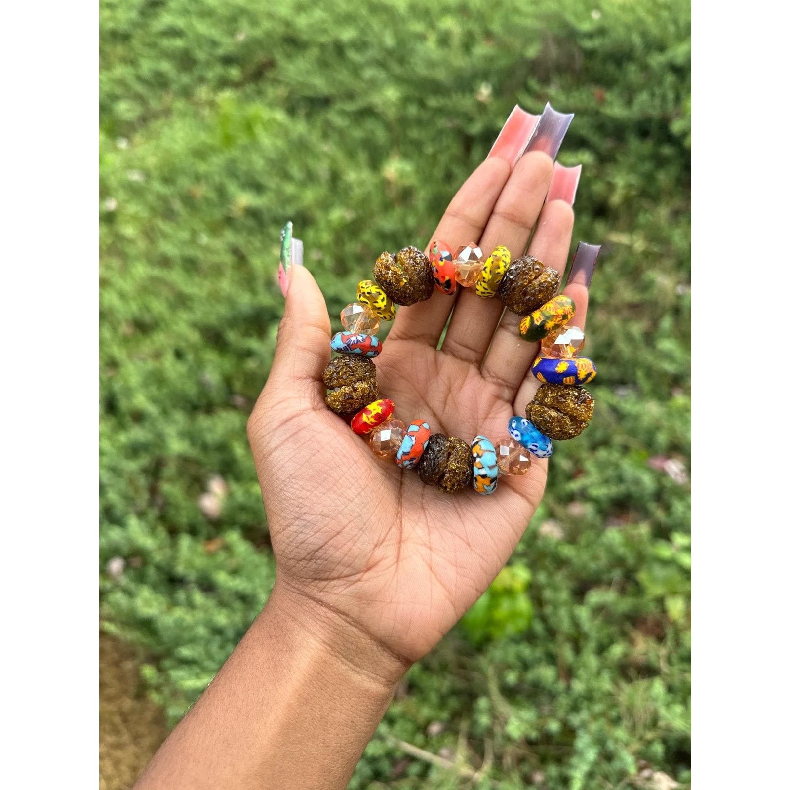 Other Jumbo Ghanain sugar bead bracelet & Handpaint bead bracelets Size ONE SIZE - 5 Thumbnail