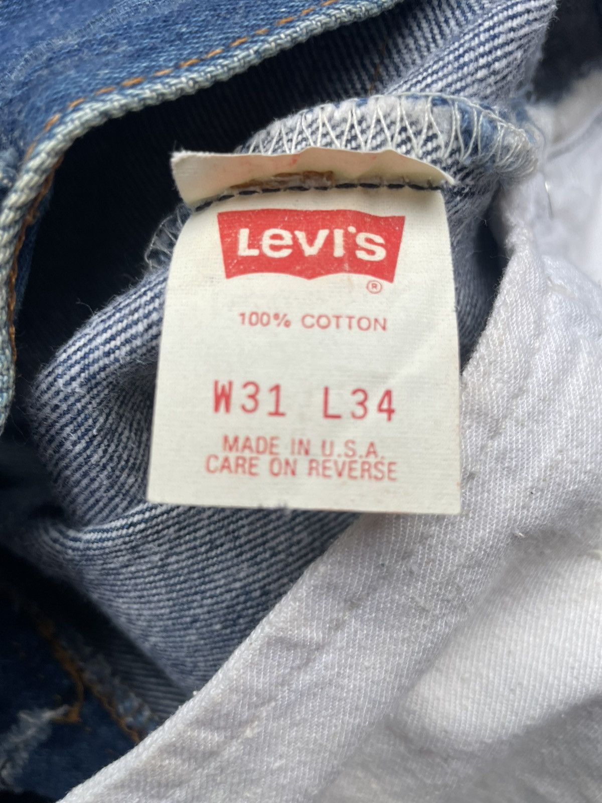 Levi's Vintage 1989 Levis 501 XX Usa Size US 30 / EU 46 - 17 Thumbnail