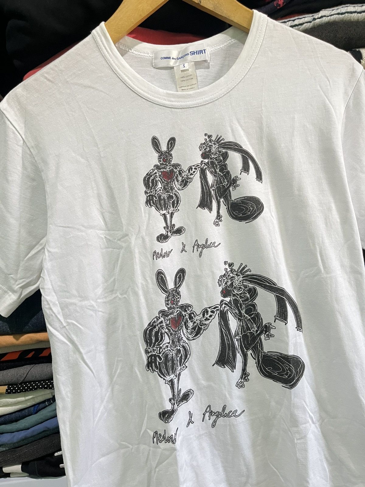 Comme des Garcons Comme Des Garcons X Nicolas Buffe White Short Sleeve Size US S / EU 44-46 / 1 - 4 Thumbnail