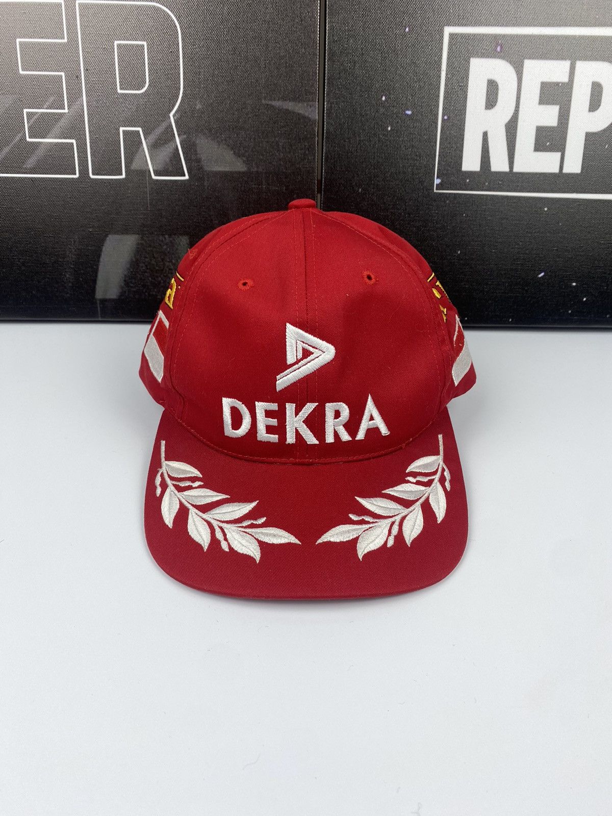 Ferrari 🚨 Dekra Ferrari Michel Schumacher Vintage Red Cap Hat Racing Size ONE SIZE - 2 Thumbnail