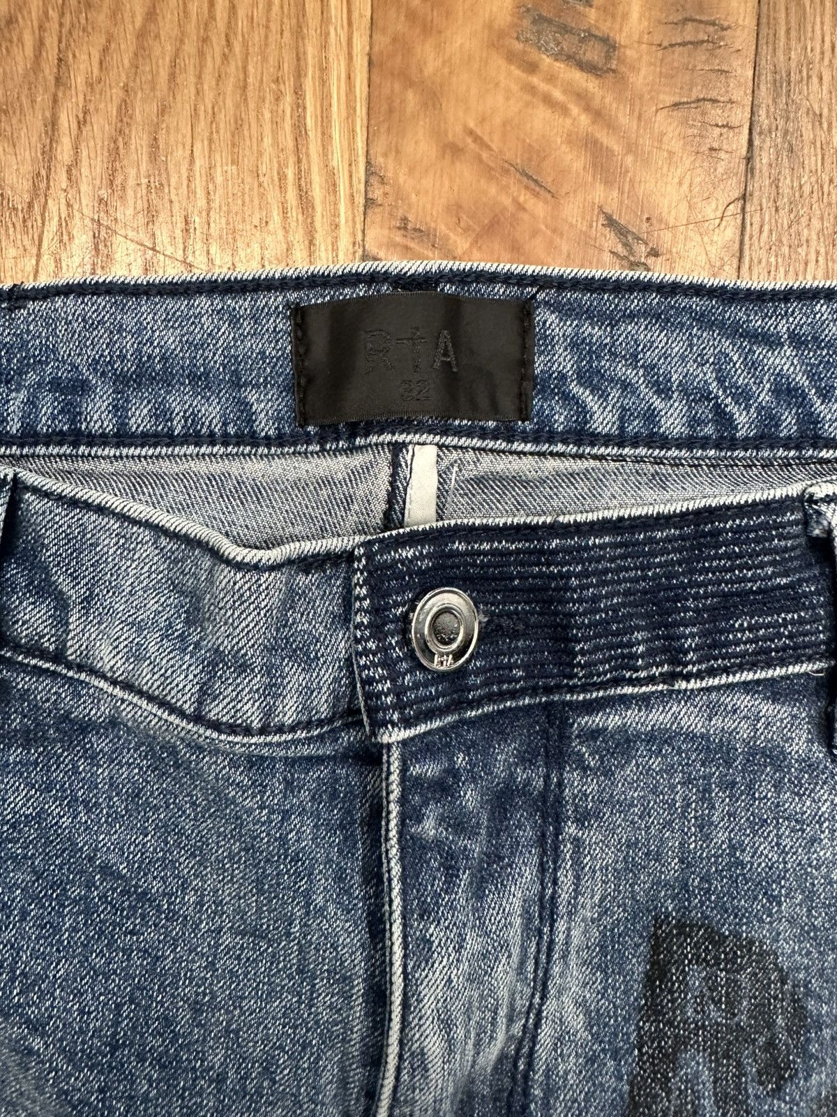 Rta Rta AOP Logos Blue Denim Jeans Size 32 Size US 32 / EU 48 - 3 Thumbnail