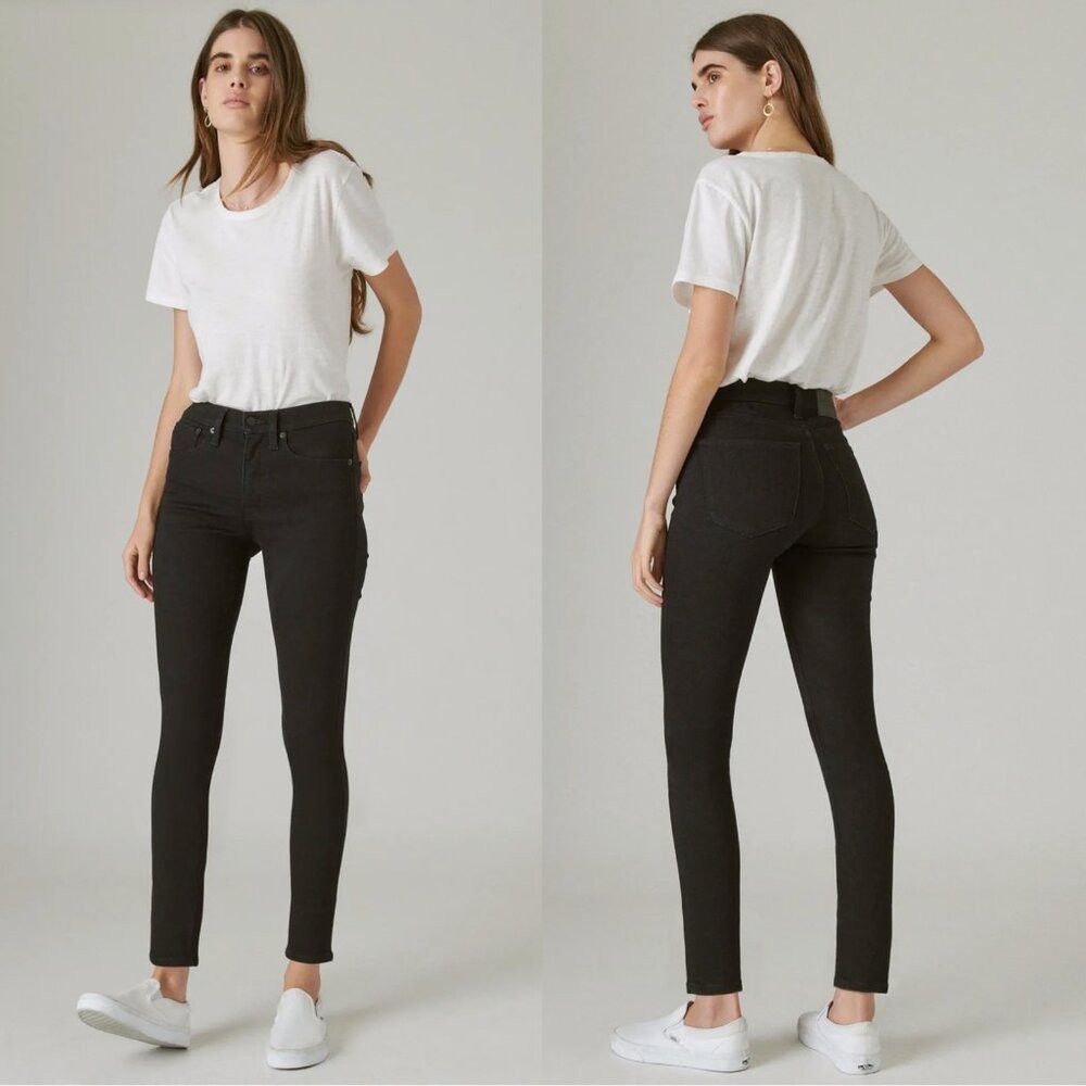 Lucky Brand NWT New $99 Lucky Brand High Rise Bridgette Skinny Jeans In Size 34" / US 12 / IT 48 - 1 Thumbnail