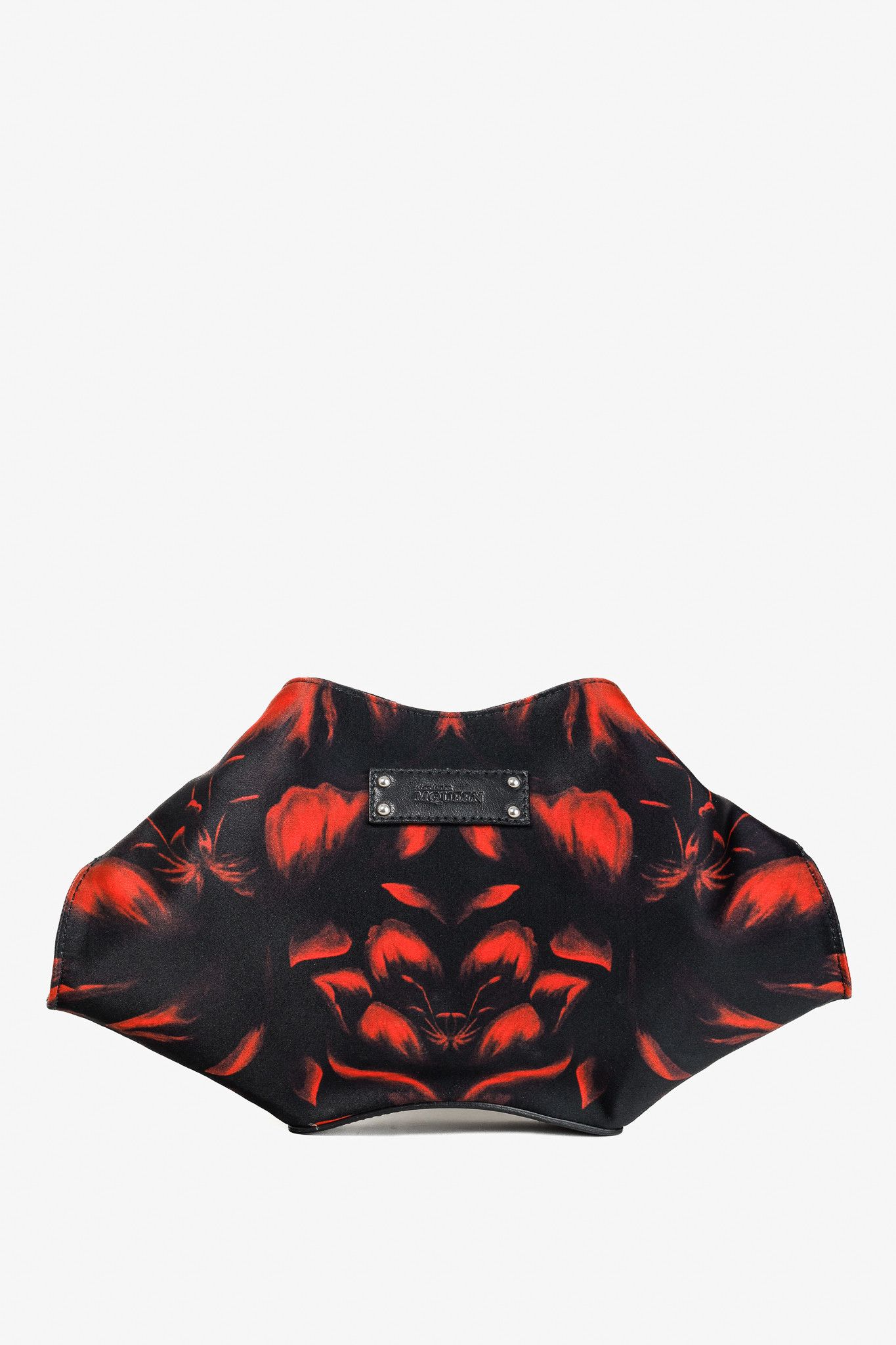 Alexander McQueen Alexander McQueen Floral Mana Clutch Fabric Zip Up Clutch Size ONE SIZE - 1 Thumbnail