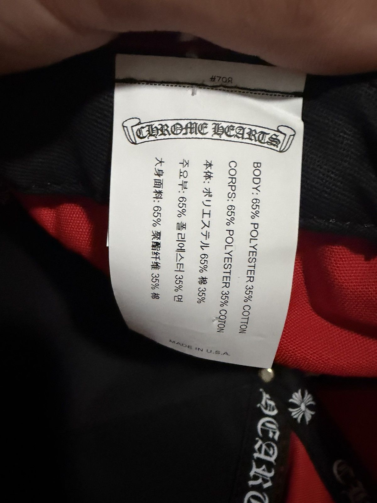 Chrome Hearts Chrome Hearts CH Baseball Cap Red Size ONE SIZE - 3 Thumbnail
