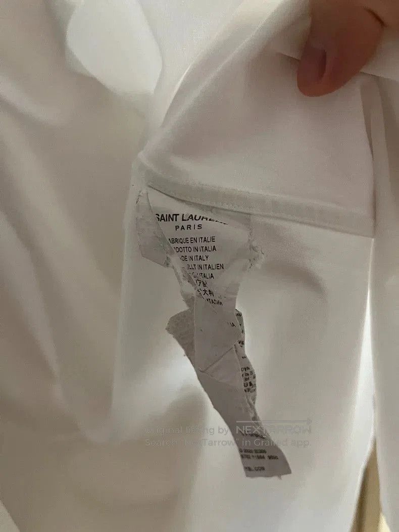 Saint Laurent Paris YSL White Long Sleeve Shirt. Size US XS / EU 42 / 0 - 3 Thumbnail