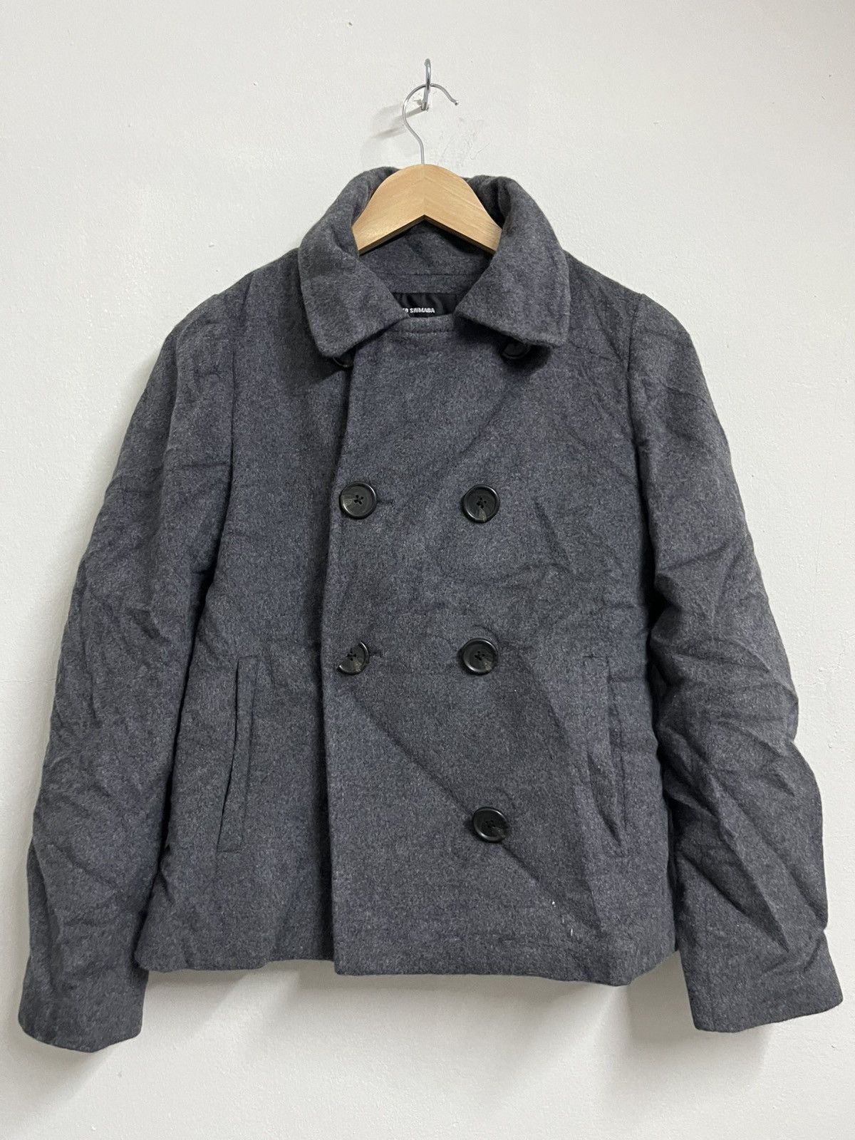Junko Shimada 💥Junko Shimada Vintage Wool Dark Grey Classic Jackets Size XS / US 0-2 / IT 36-38 - 1 Thumbnail