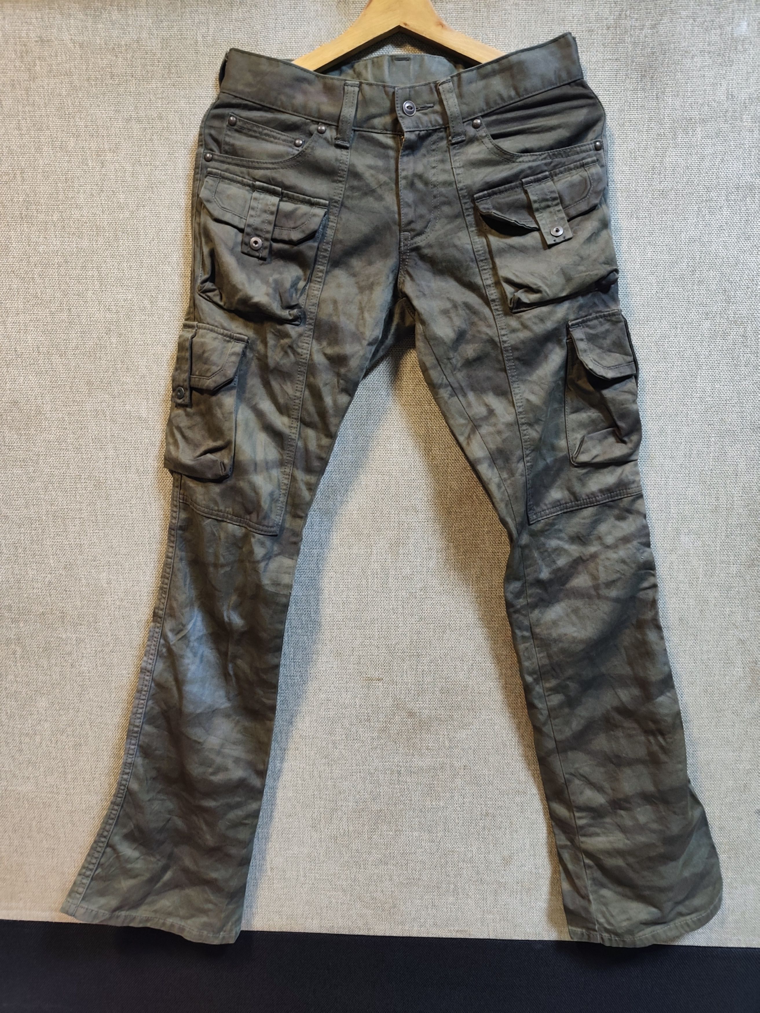 Tornado Mart Rare Design‼️Tornado Mart Flare Multi-Pocket Pants Size US 30 / EU 46 - 1 Thumbnail