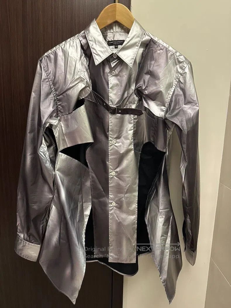 Comme des Garcons Comme des Garcons Silver Deconstructed Jacket. Size US M / EU 48-50 / 2 - 1 Thumbnail