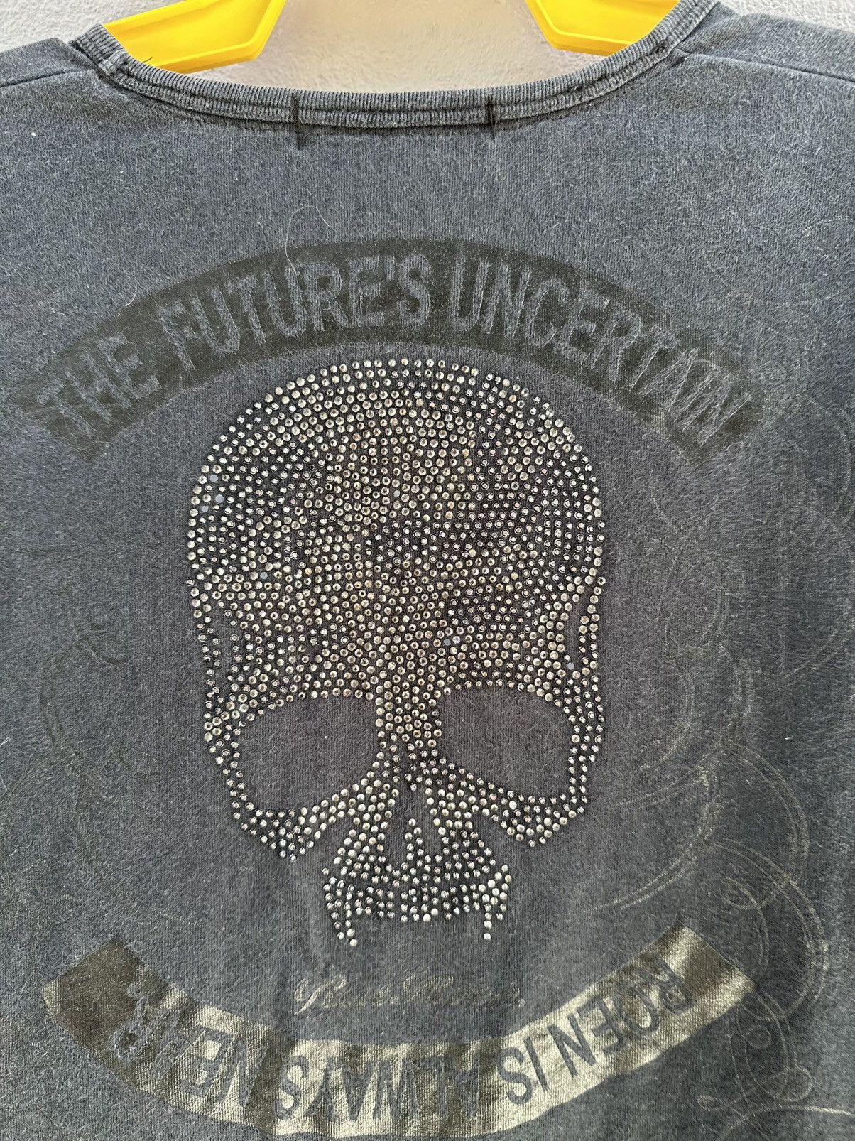 Roen Thrashed Vintage Rat Reon Japanese Skull Faded Tee Size L / US 10 / IT 46 - 2 Thumbnail