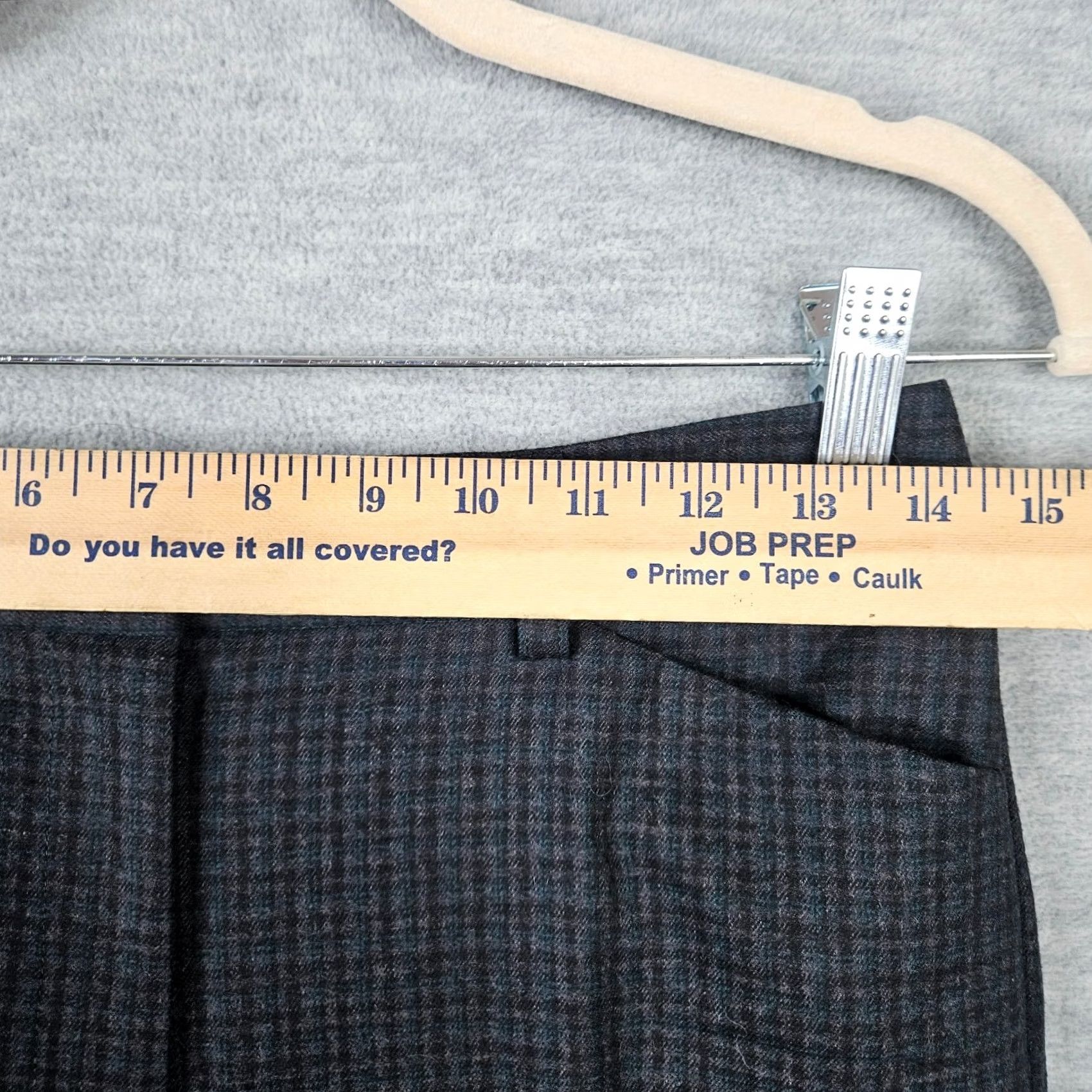 Theory Theory Luxe Women's Ankle Pants Regular Size 36 Black Gray Check Wool Blend Dry Clean Only Vintage: No Size 25" / US 0 / IT 36 - 3 Thumbnail