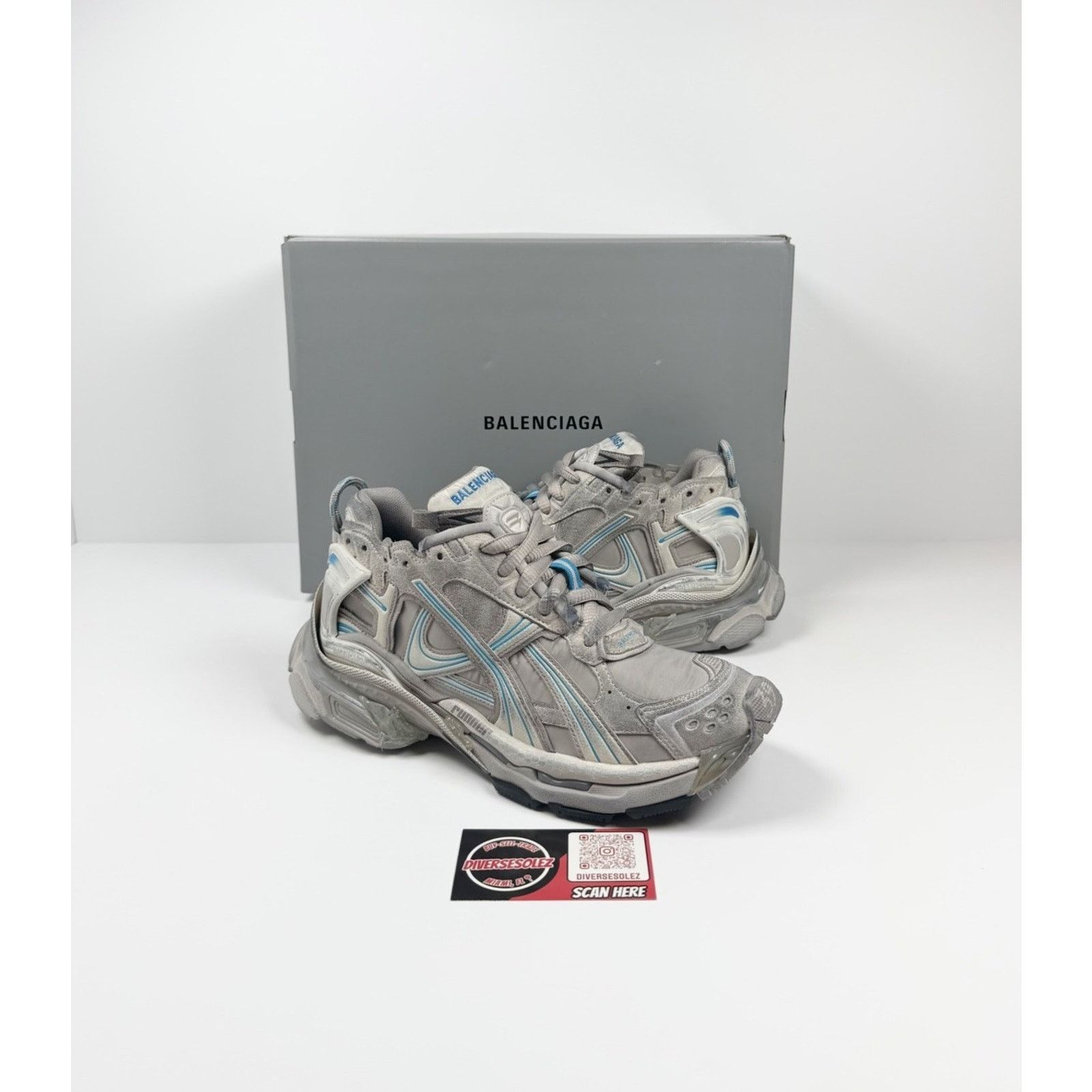 Balenciaga Size 39EU/9W - Balenciaga Runner Nylon Taupe NEW! Size US 9 / IT 39 - 1 Thumbnail